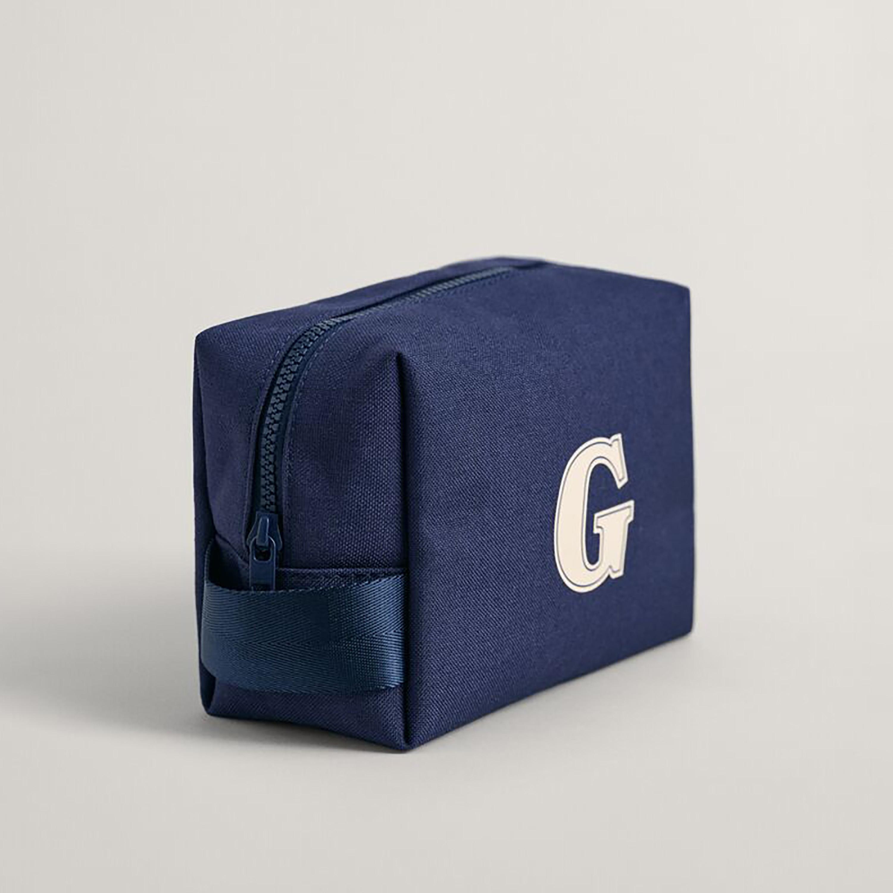 Gant G-Text Print Badge Toiletry Bag with Zip Around Closure-men-bags-image-2