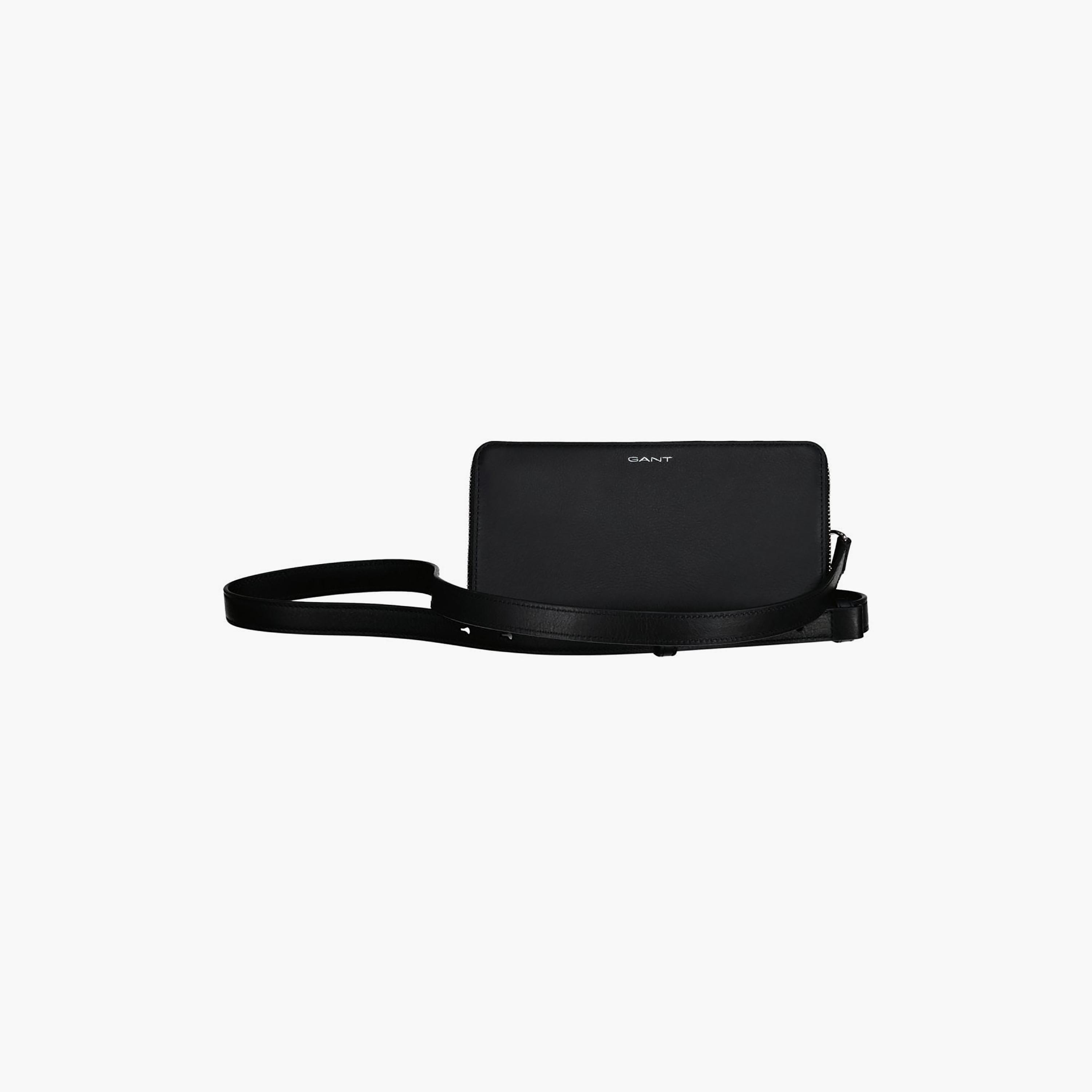 Gant Solid Wallet with Zipper Closure and Detachable Strap-men-beltsandwallets-wallets-image-1