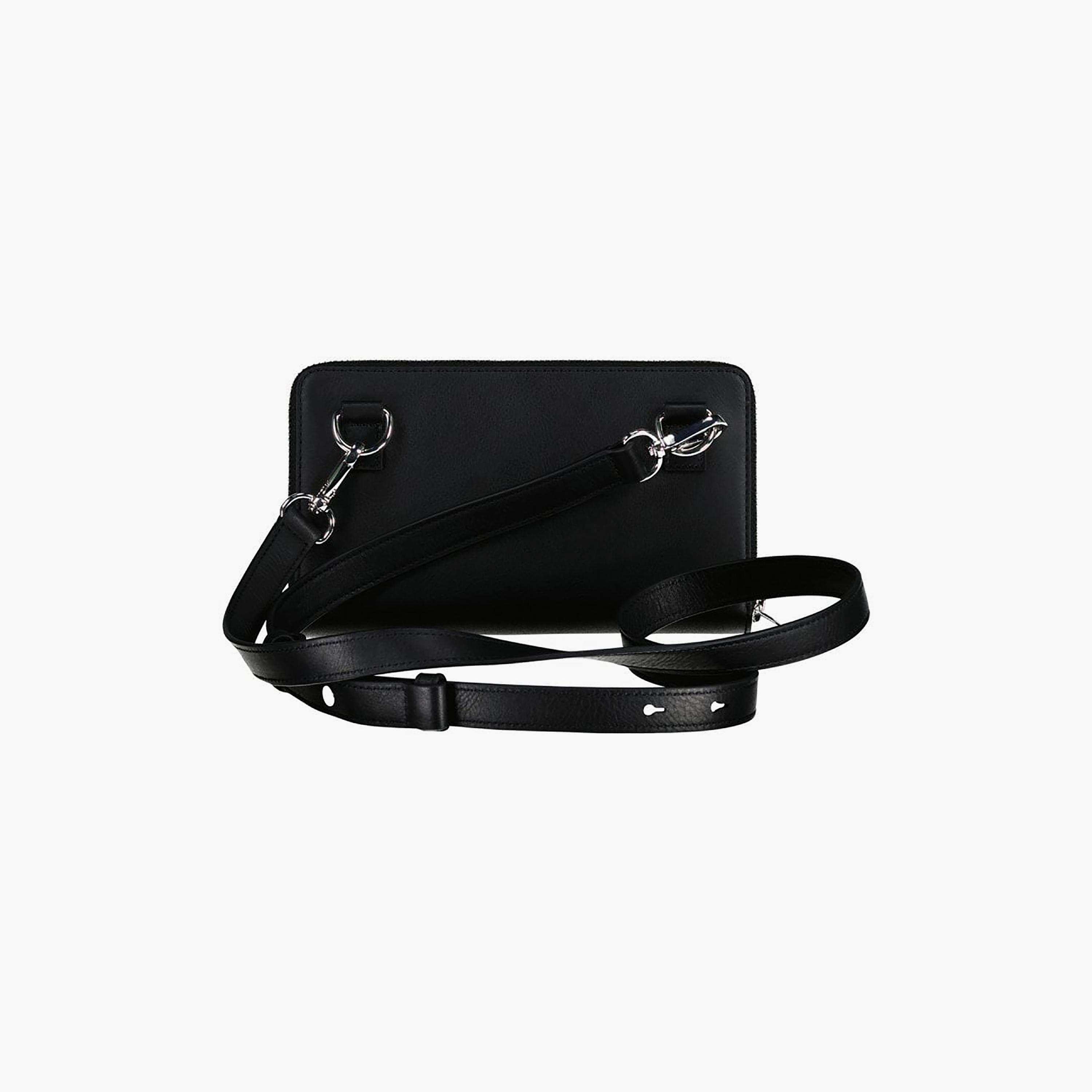 Gant Solid Wallet with Zipper Closure and Detachable Strap-men-beltsandwallets-wallets-image-3