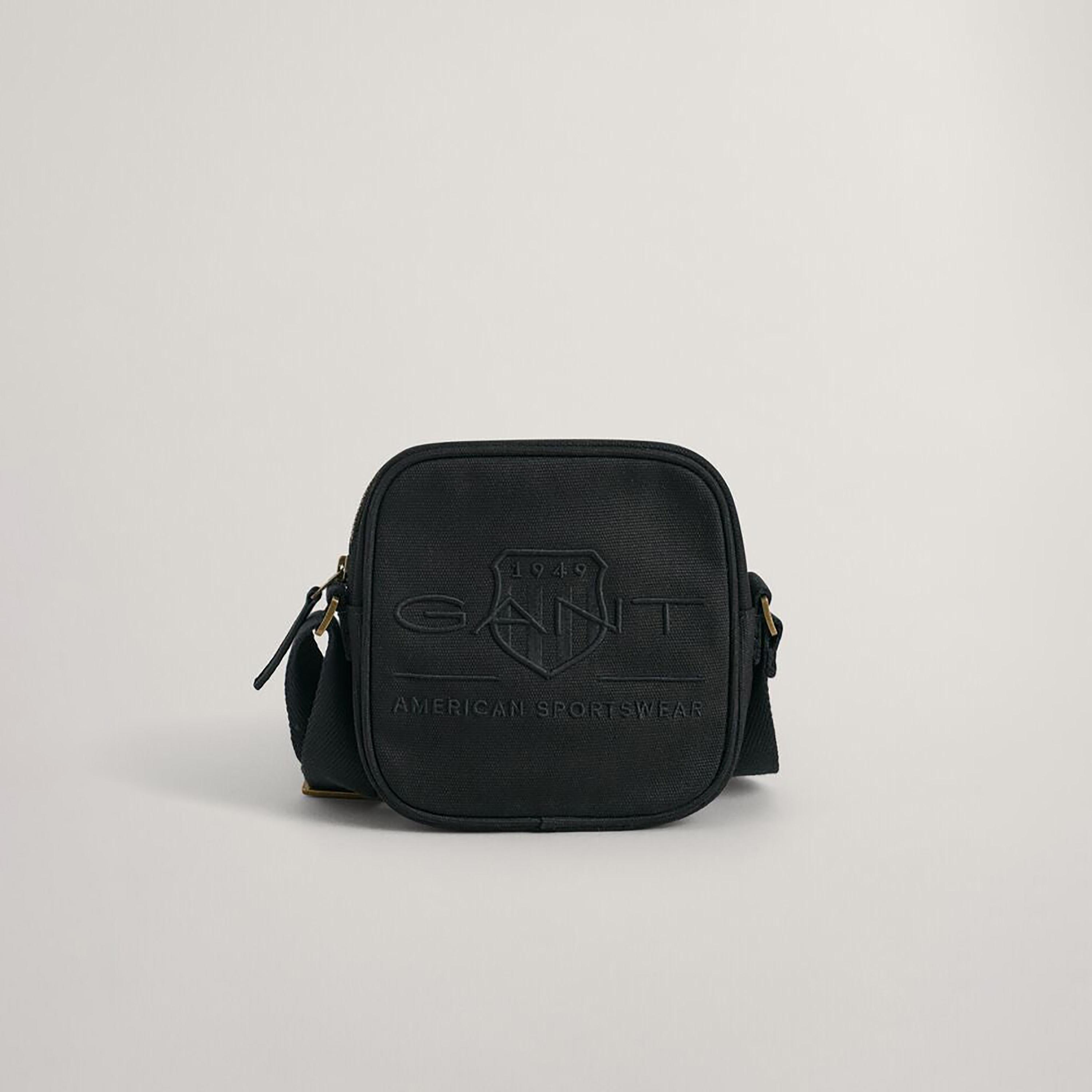 Gant Embroidered Shield Logo Crossbody Bag with Zip Closure-men-bags-image-1