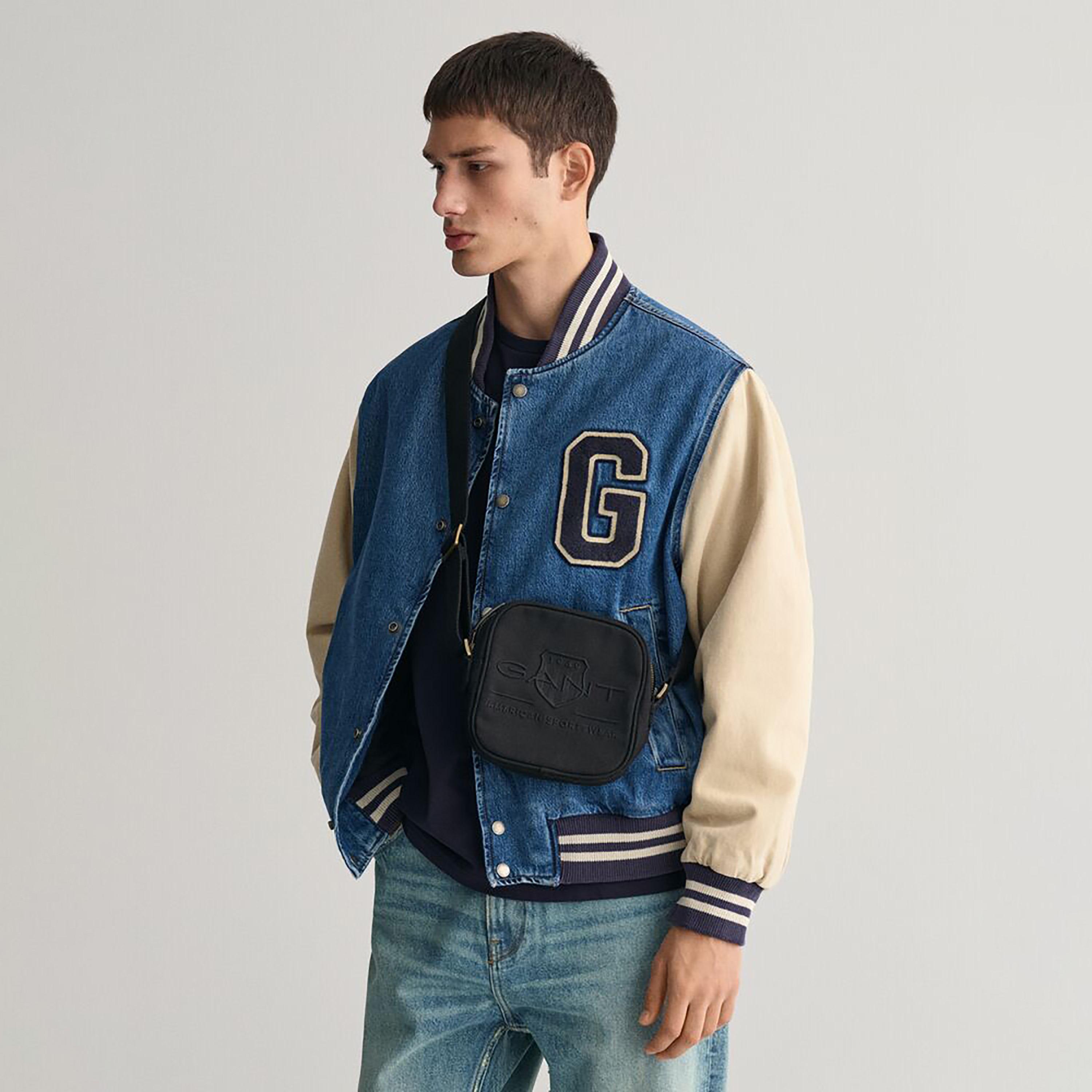 Gant Embroidered Shield Logo Crossbody Bag with Zip Closure-men-bags-image-5