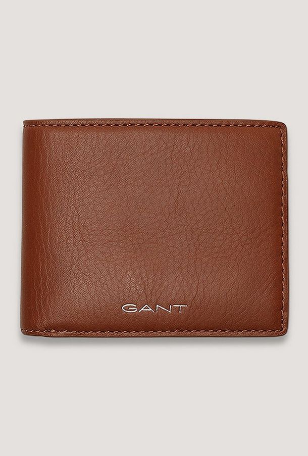 محفظة جلدية سادة ثنائية الطي من غانت | 9970066-men-beltsandwallets-image-1