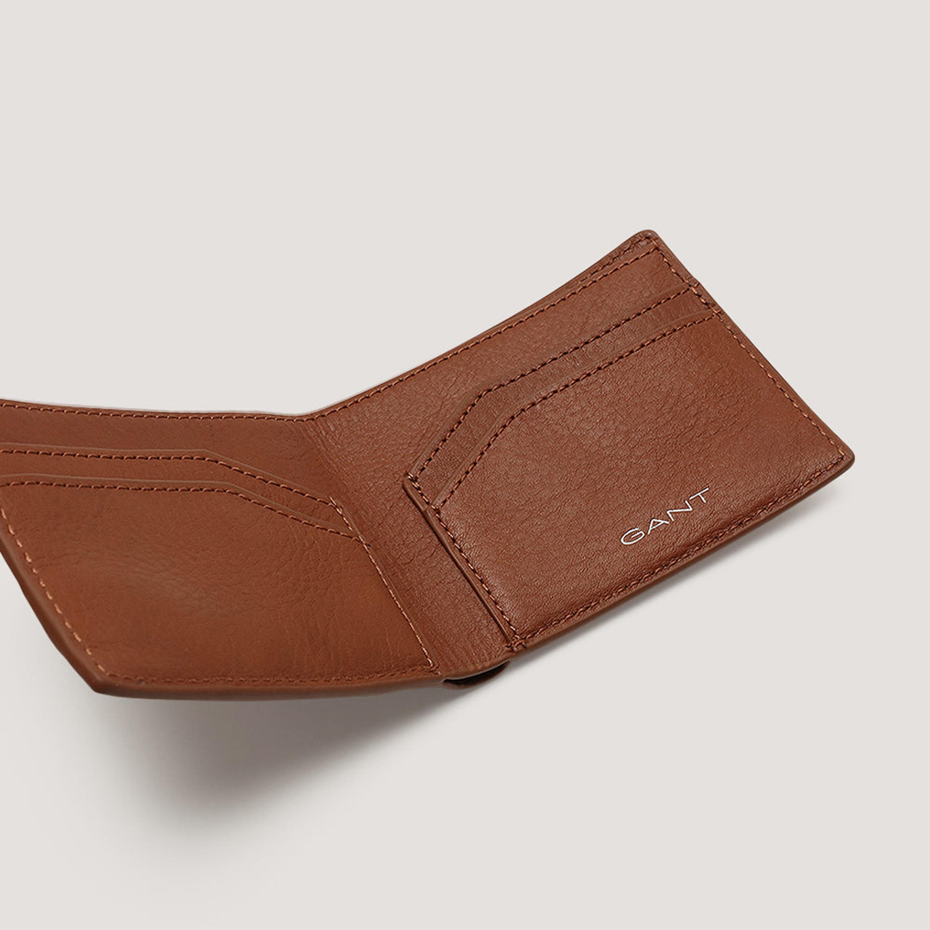 محفظة جلدية سادة ثنائية الطي من غانت | 9970066-men-beltsandwallets-wallets-image-2