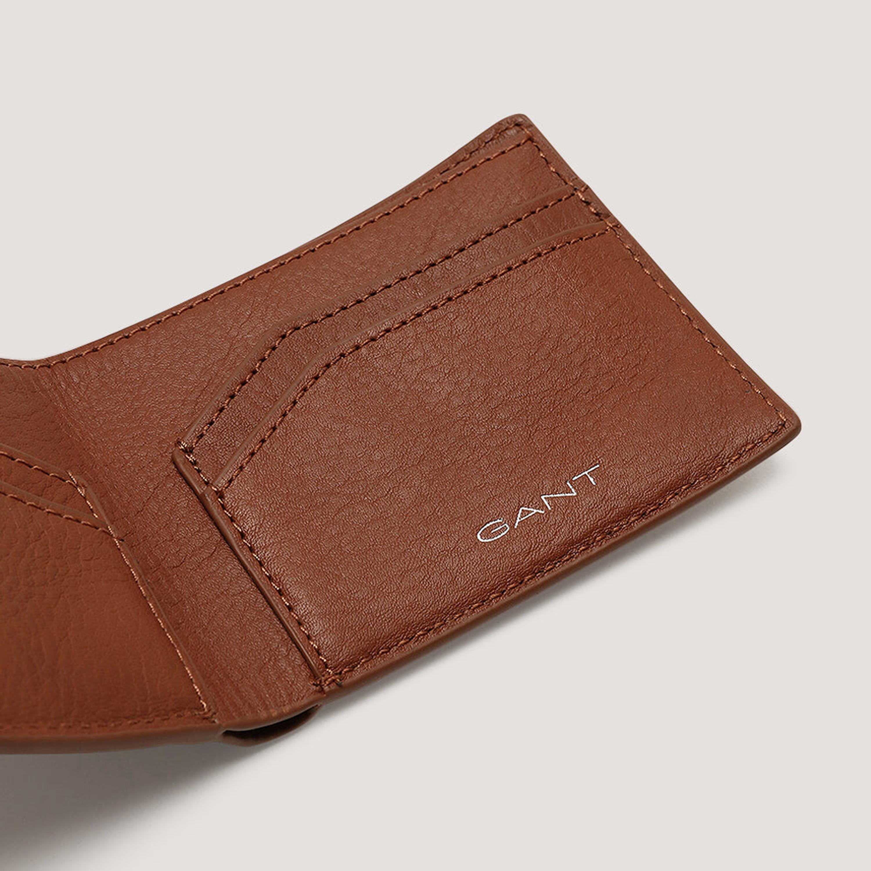 محفظة جلدية سادة ثنائية الطي من غانت | 9970066-men-beltsandwallets-wallets-image-3