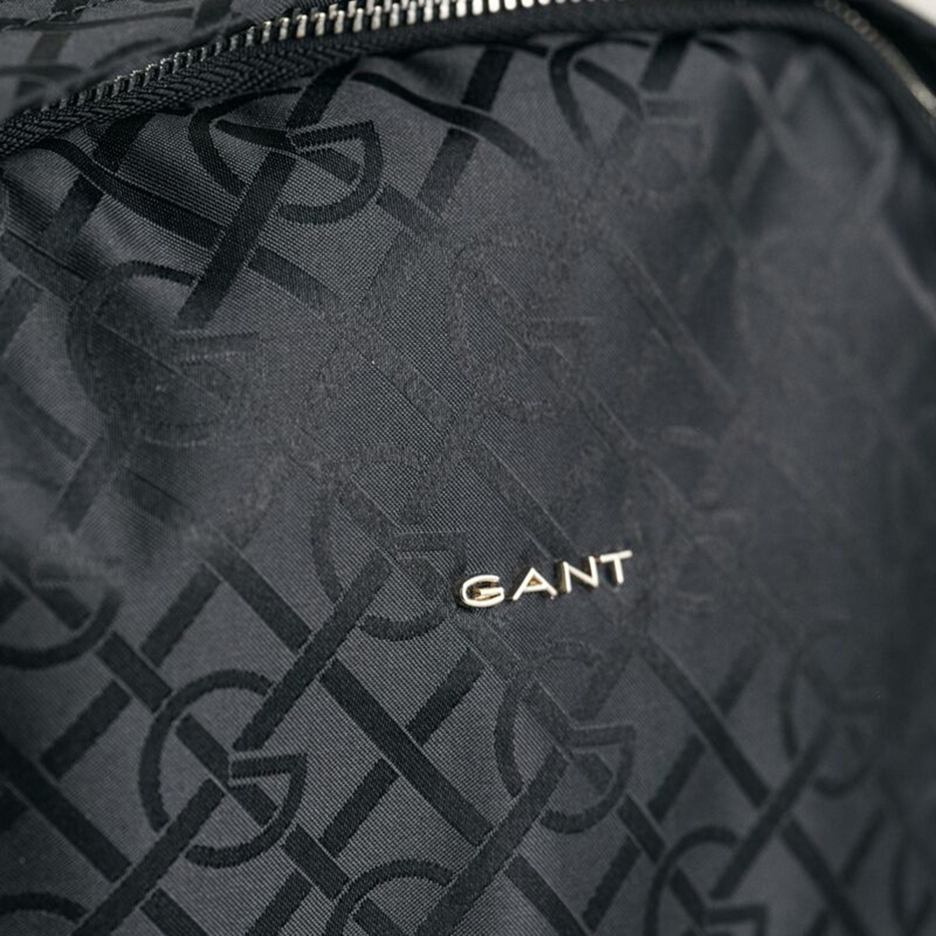 Gant Monogram Grab Handle Backpack with Zip Closure and Adjustable Shoulder Strap-men-bags-image-4