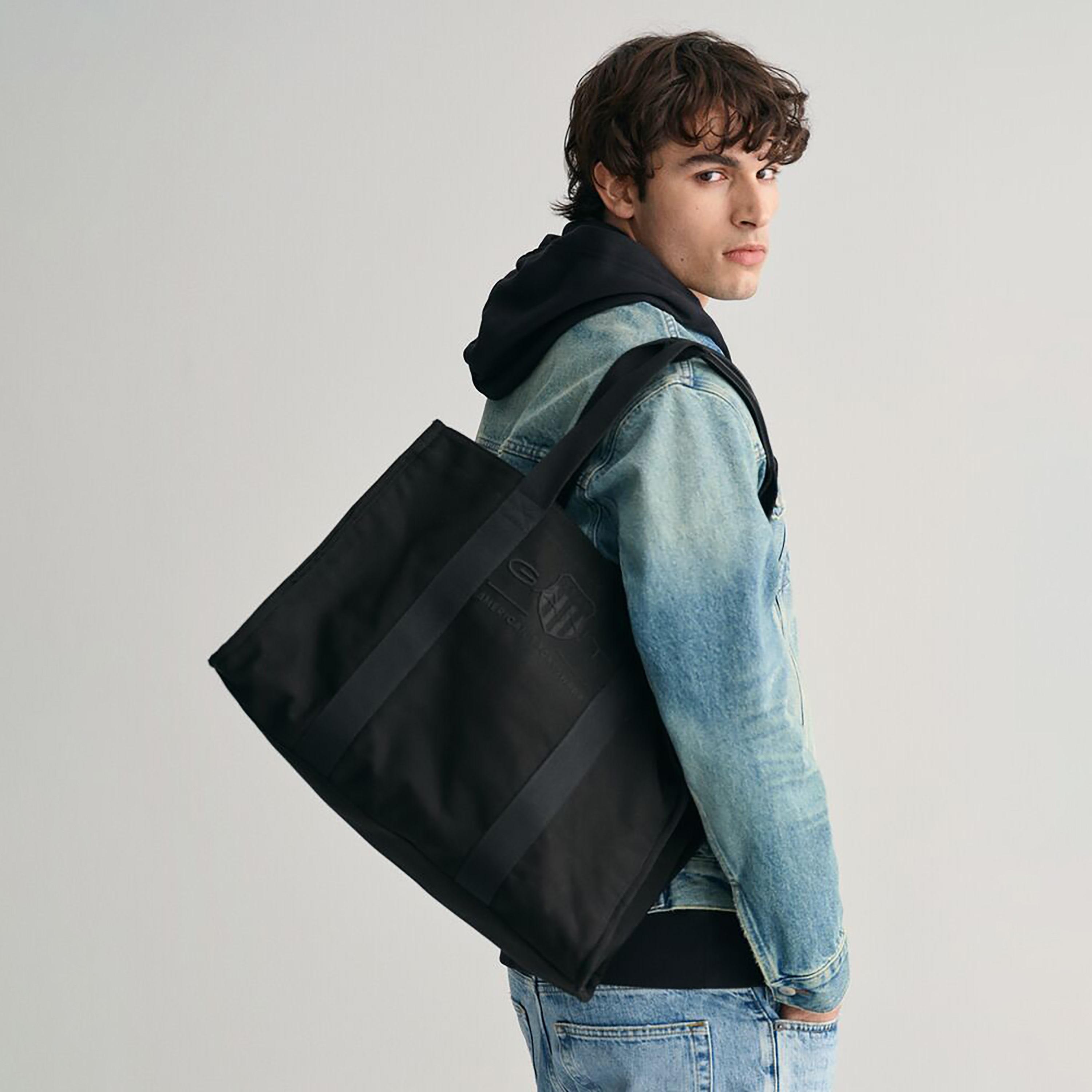 Gant Embroidered Shield Logo Double Handles Tote Bag-men-bags-image-5