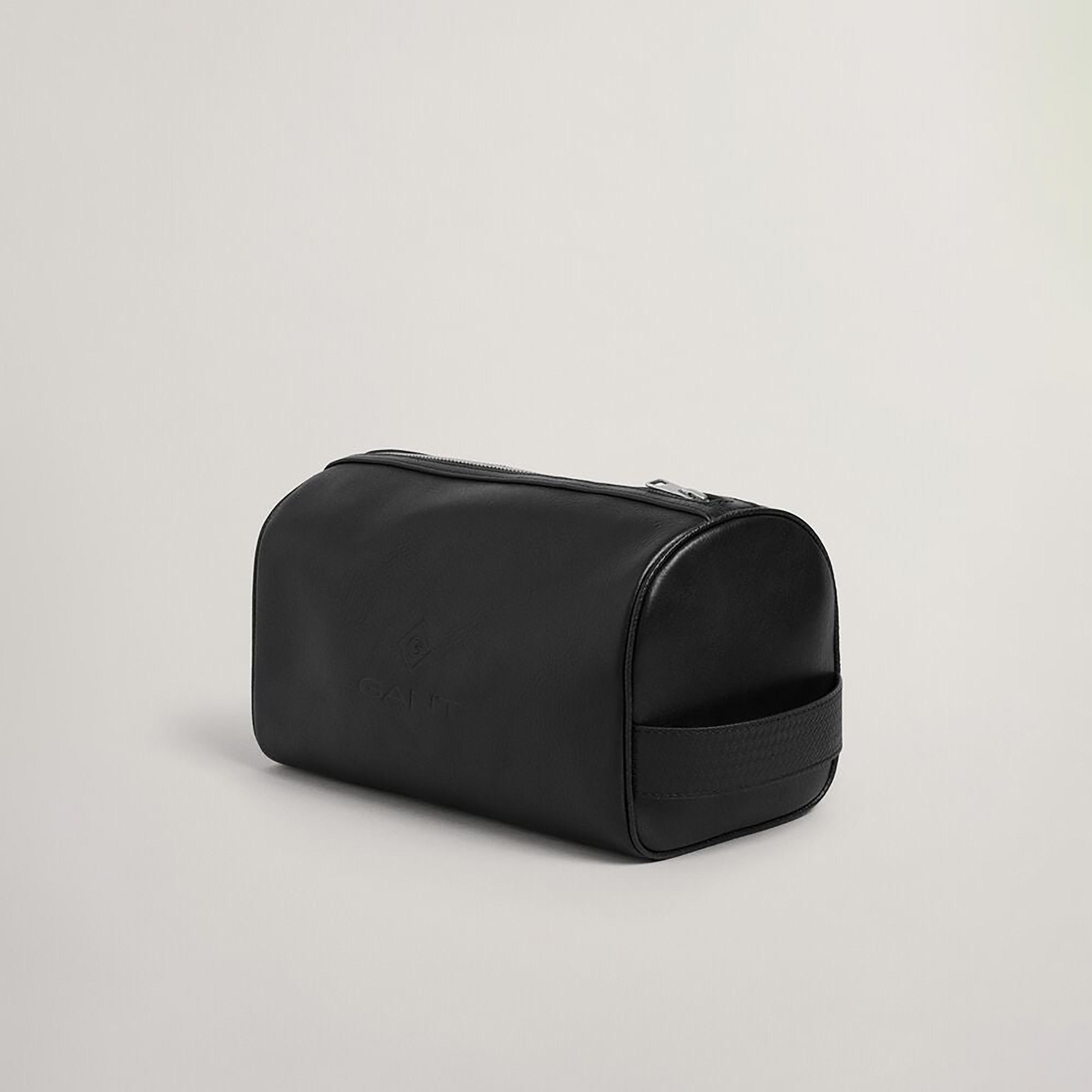 Gant Debossed Logo Side Grab Handle Leather Bag with Zip Closure-men-bags-image-2