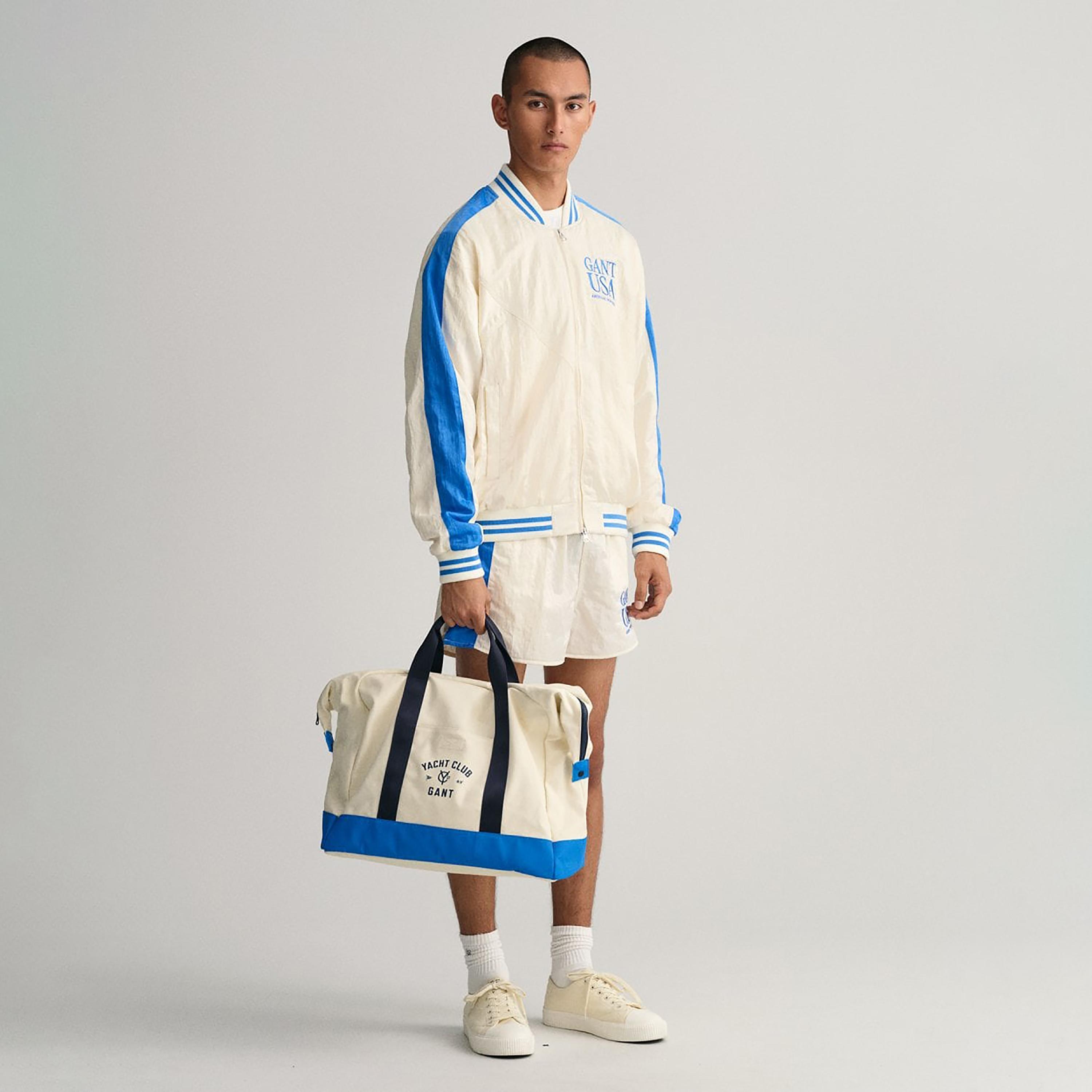 Gant Yacht Club Color Block Top Handle Duffel Bag with Zipper Closure-men-bags-image-4
