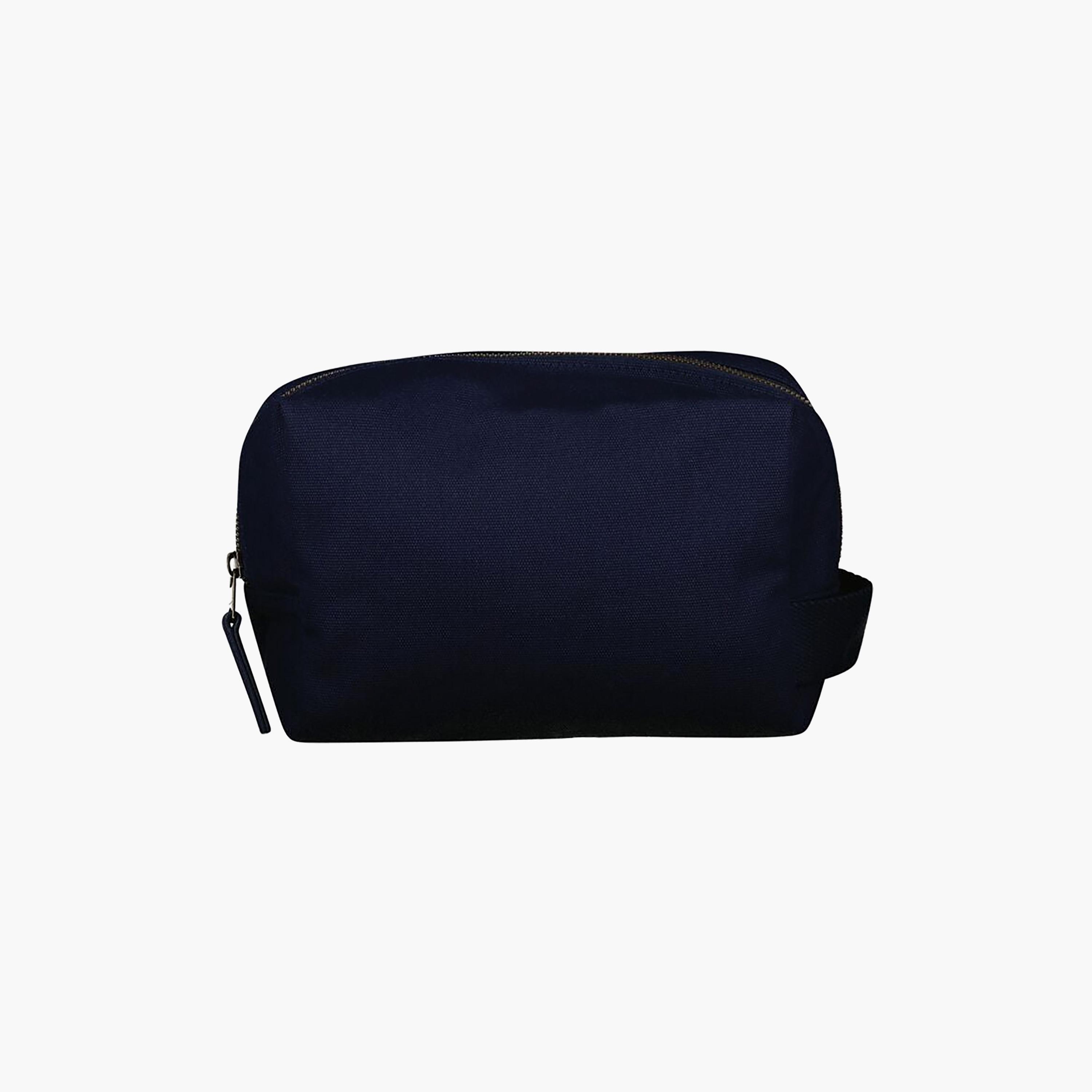 Gant Embroidered Shield Logo Side Grab Handle Toiletry Bag with Zip Closure-men-bags-image-2