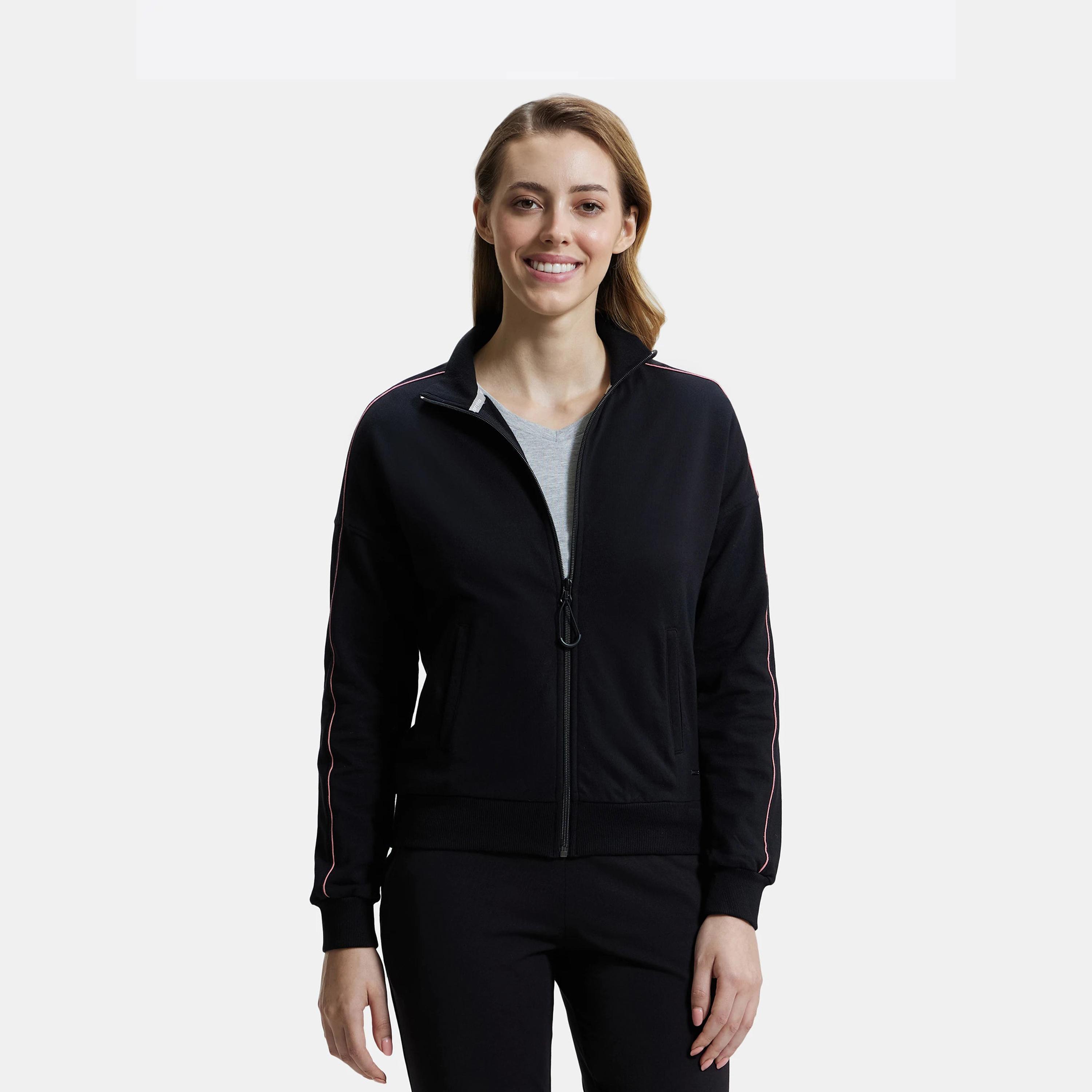 سويت شيرت بسحاب حريمي من جوكى-women-clothing-sportswearandactivewear-coatsandjackets-jackets-image-1