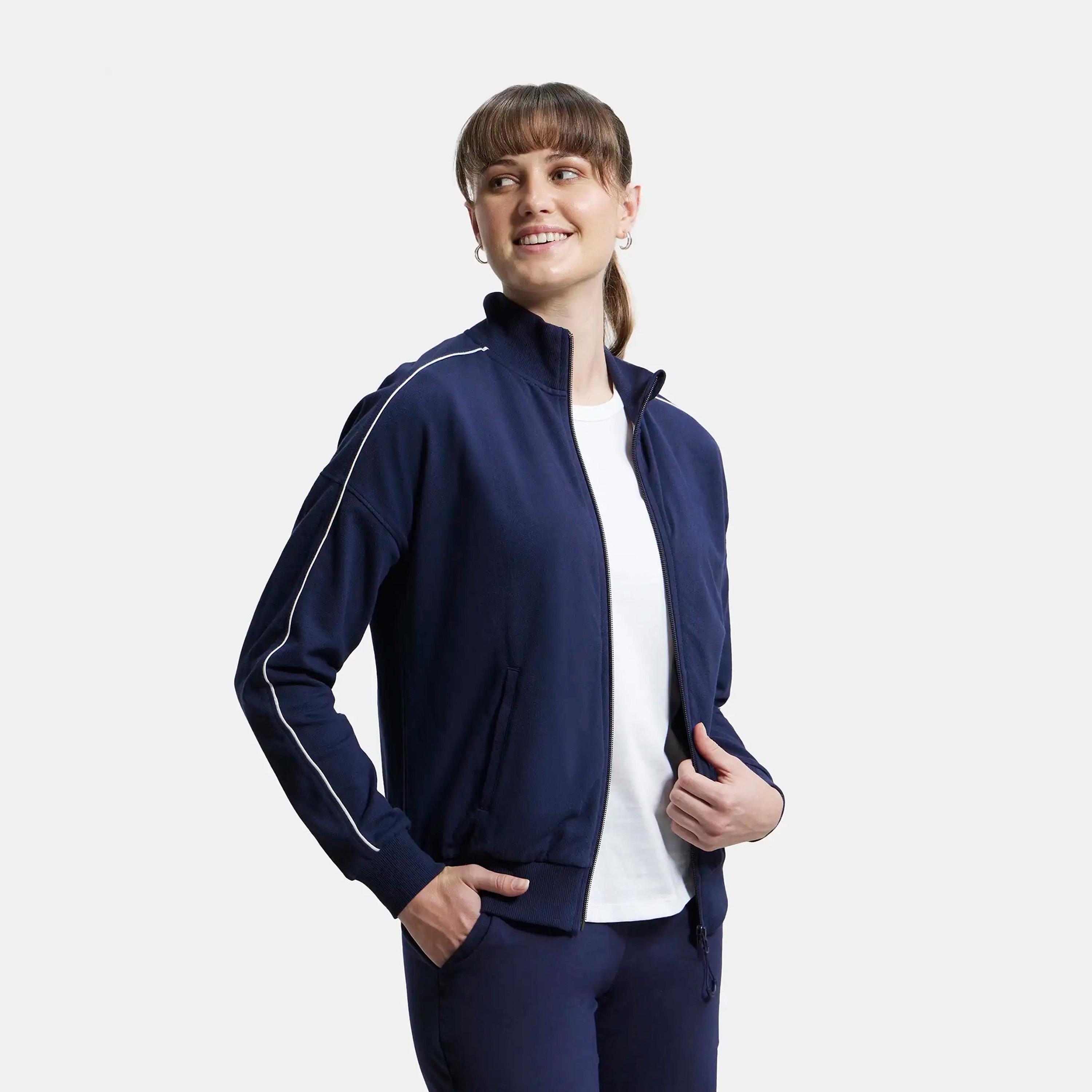 Jockey Women's Zip-Through Sweatshirt-women-clothing-sportswearandactivewear-coatsandjackets-jackets-image-2