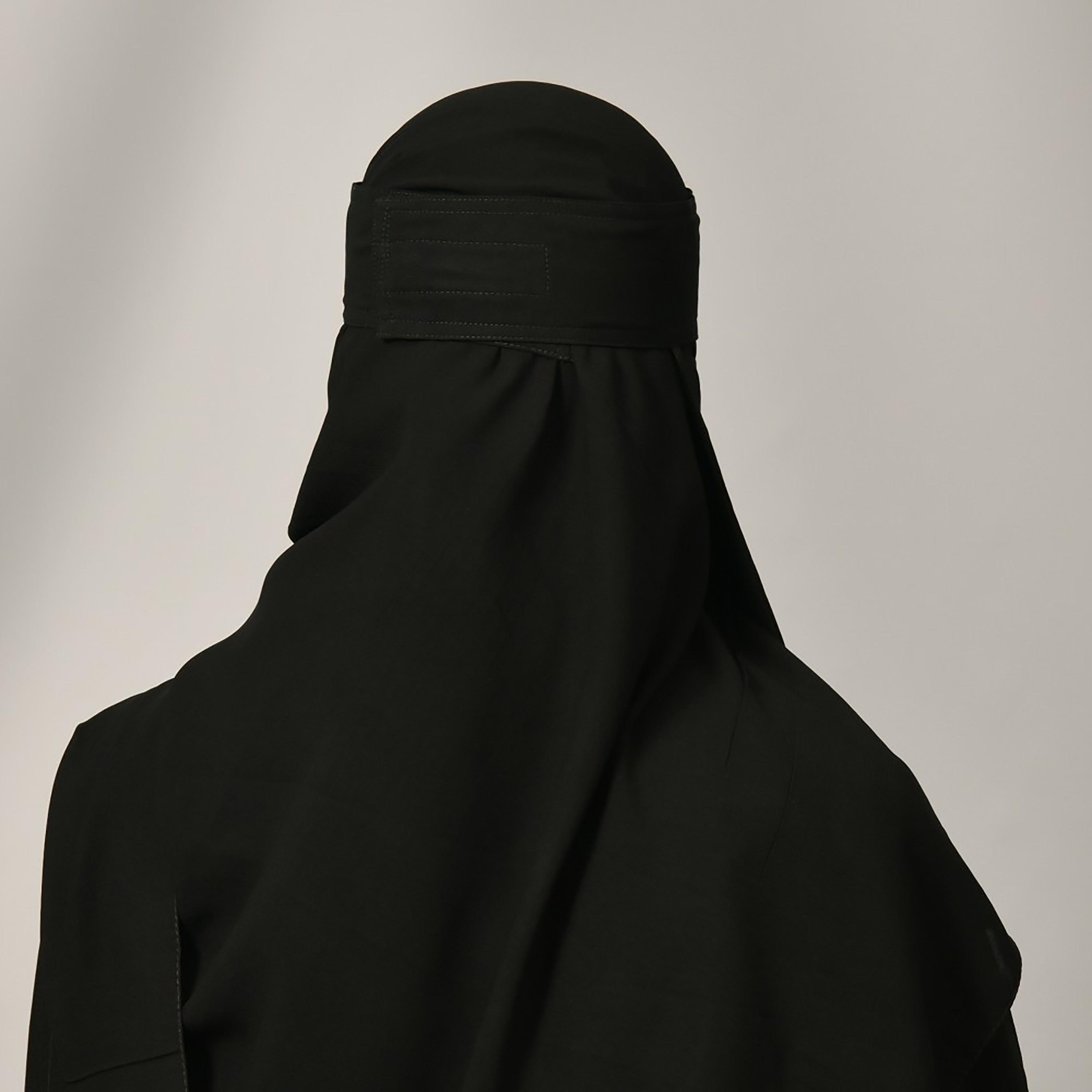Lamha Plain Velcro Closure Niqab-women-arabicclothing-headscarf-hijab-image-4