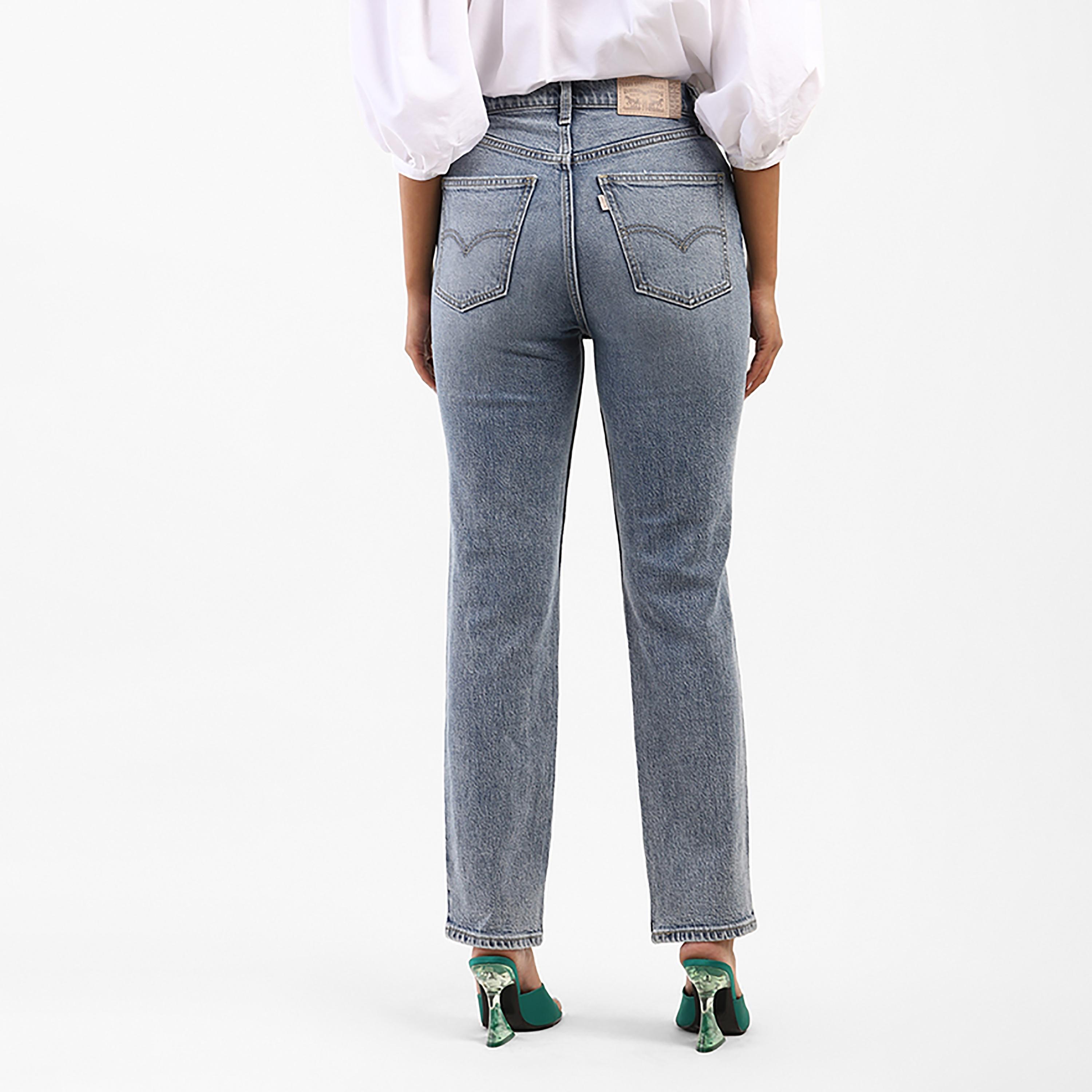 Levi's 70S Blue Slim Fit High-Rise Slash Knee Jeans-women-clothing-bottoms-jeans-image-2