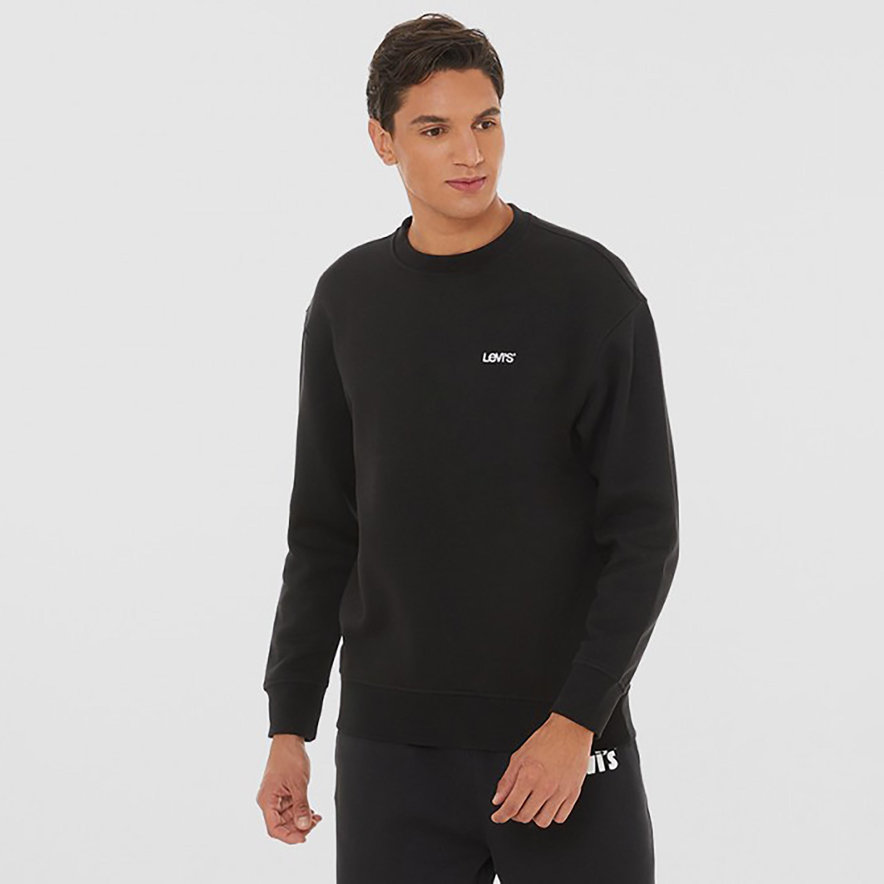 Levi's Plain Crew Neck Sweatshirt-men-clothing-hoodiesandsweatshirts-image-1