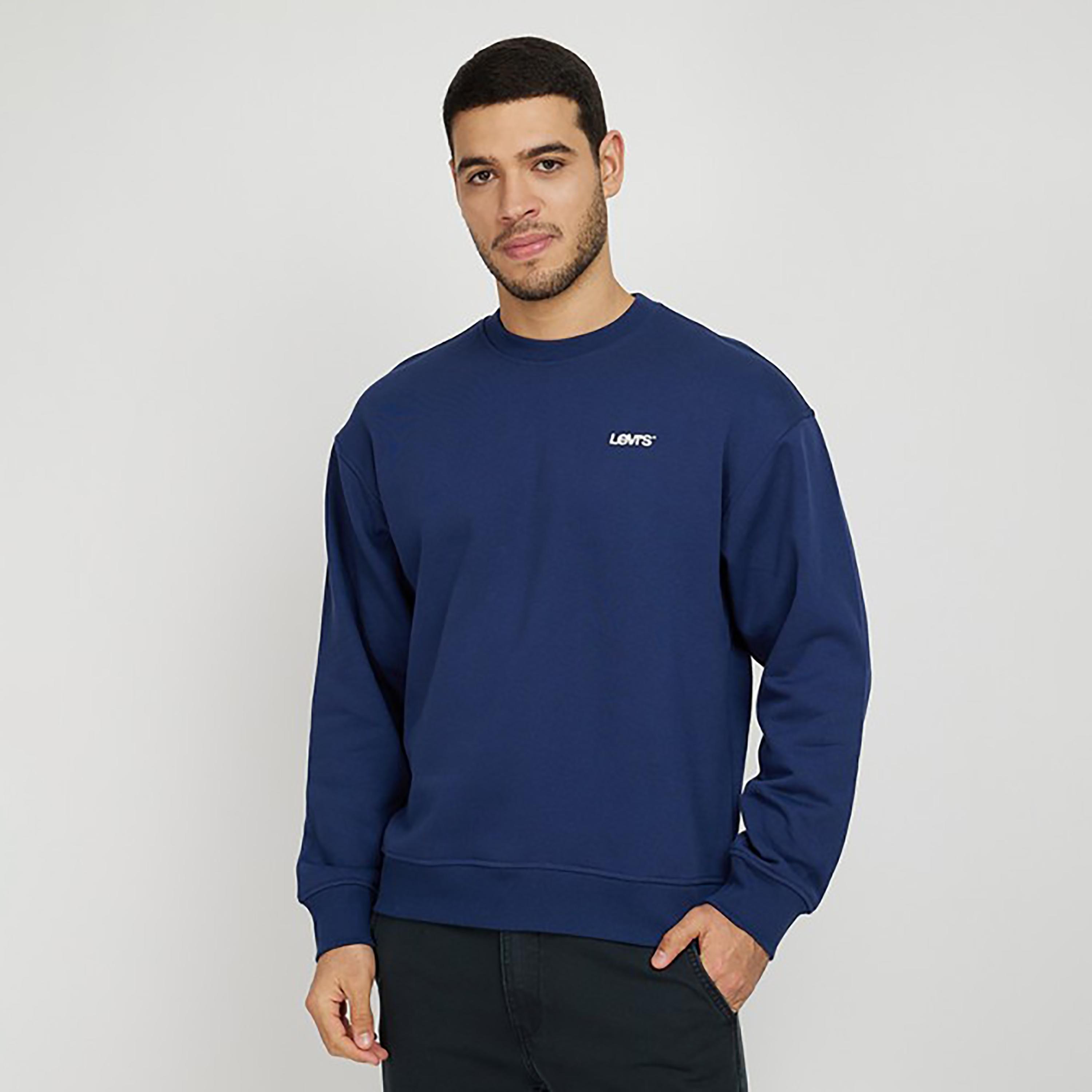 Levi's Plain Crew Neck Sweatshirt-men-clothing-hoodiesandsweatshirts-image-1