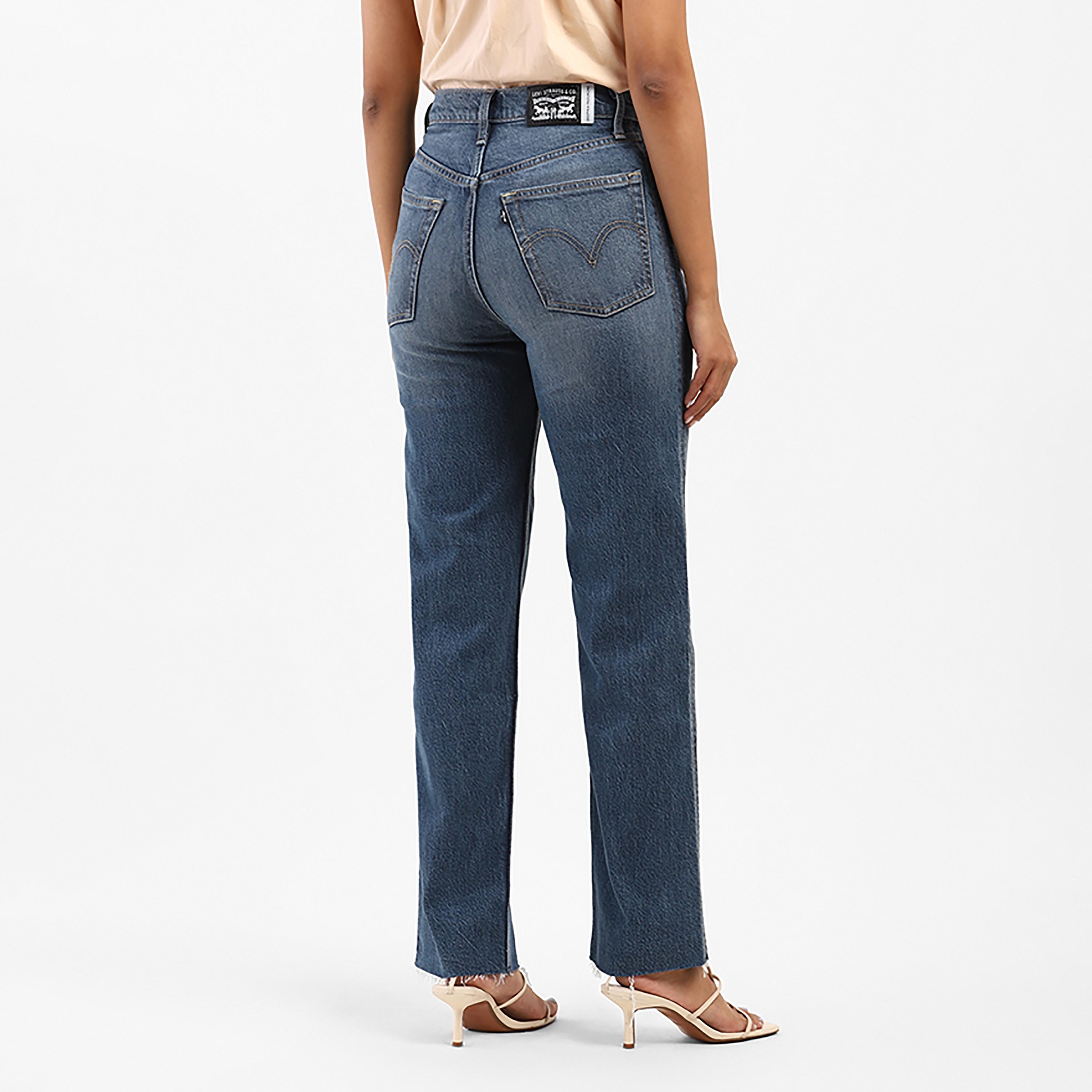 Levi's Blue Bootcut Fit Mid-Rise Pocket Detail Jeans-women-clothing-bottoms-jeans-image-2