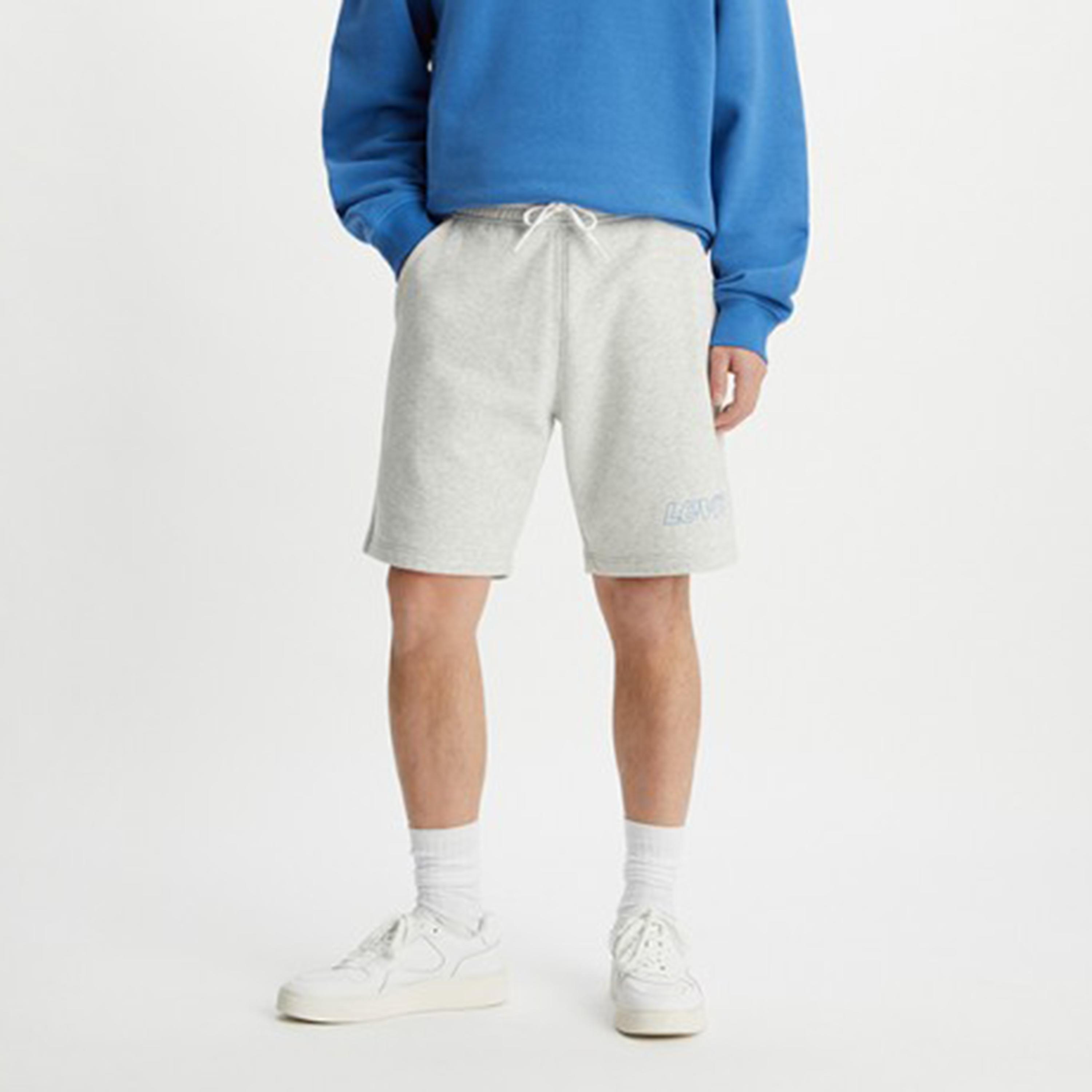 Levi's Logo Mid-Rise Drawstring Shorts-men-clothing-bottoms-shorts-image-1