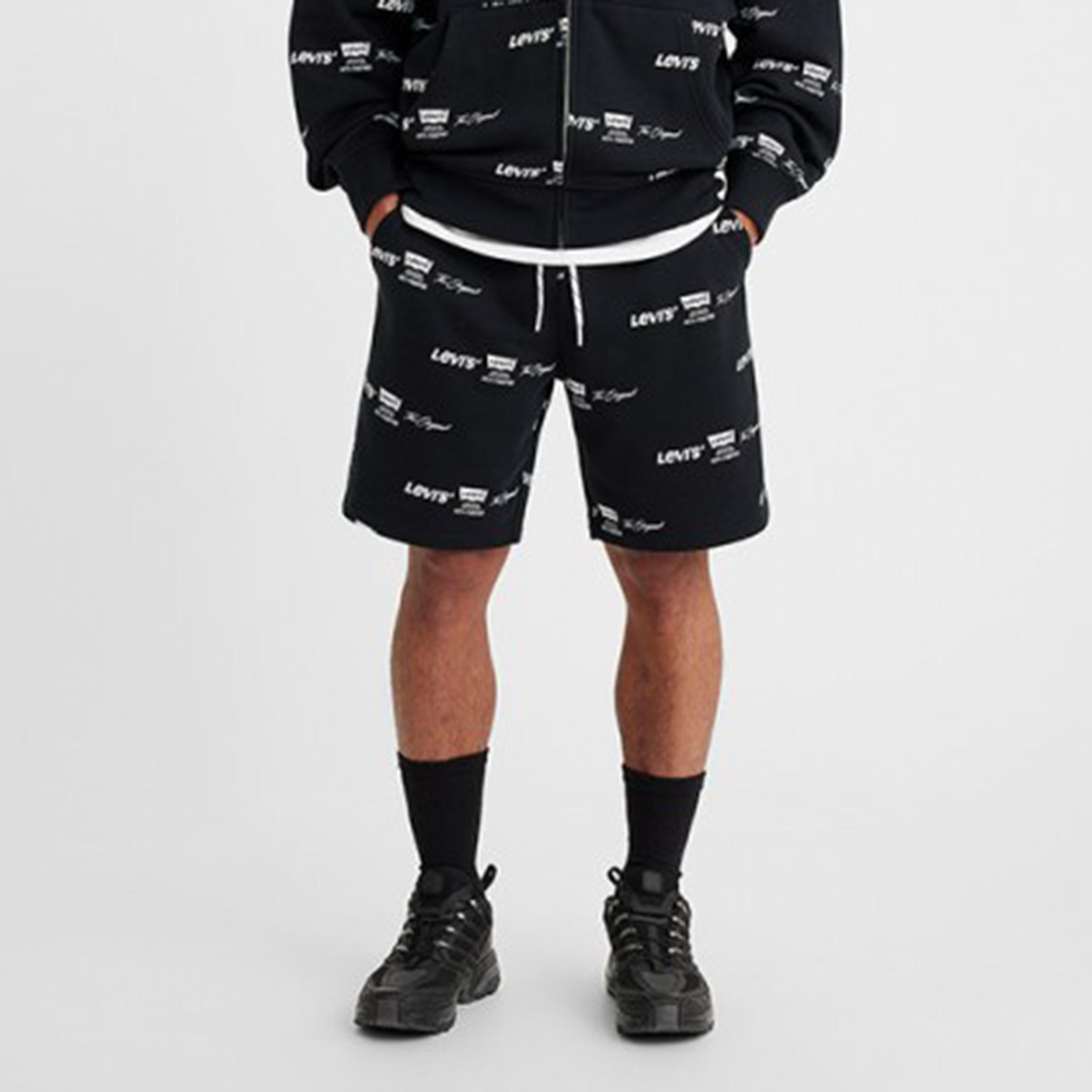 Levi's Monogram Mid-Rise Drawstring Shorts-men-clothing-bottoms-shorts-image-1