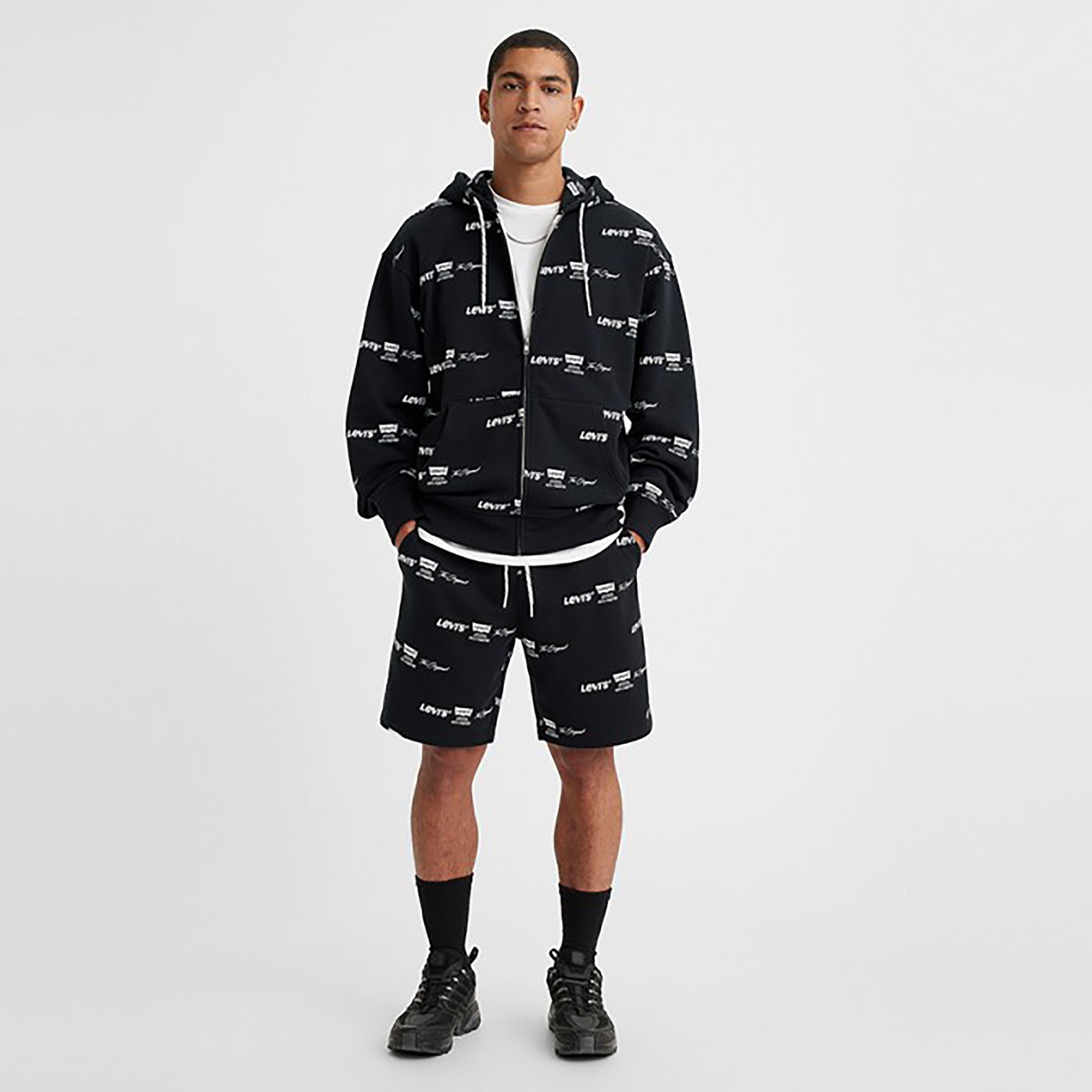 Levi's Monogram Mid-Rise Drawstring Shorts-men-clothing-bottoms-shorts-image-2