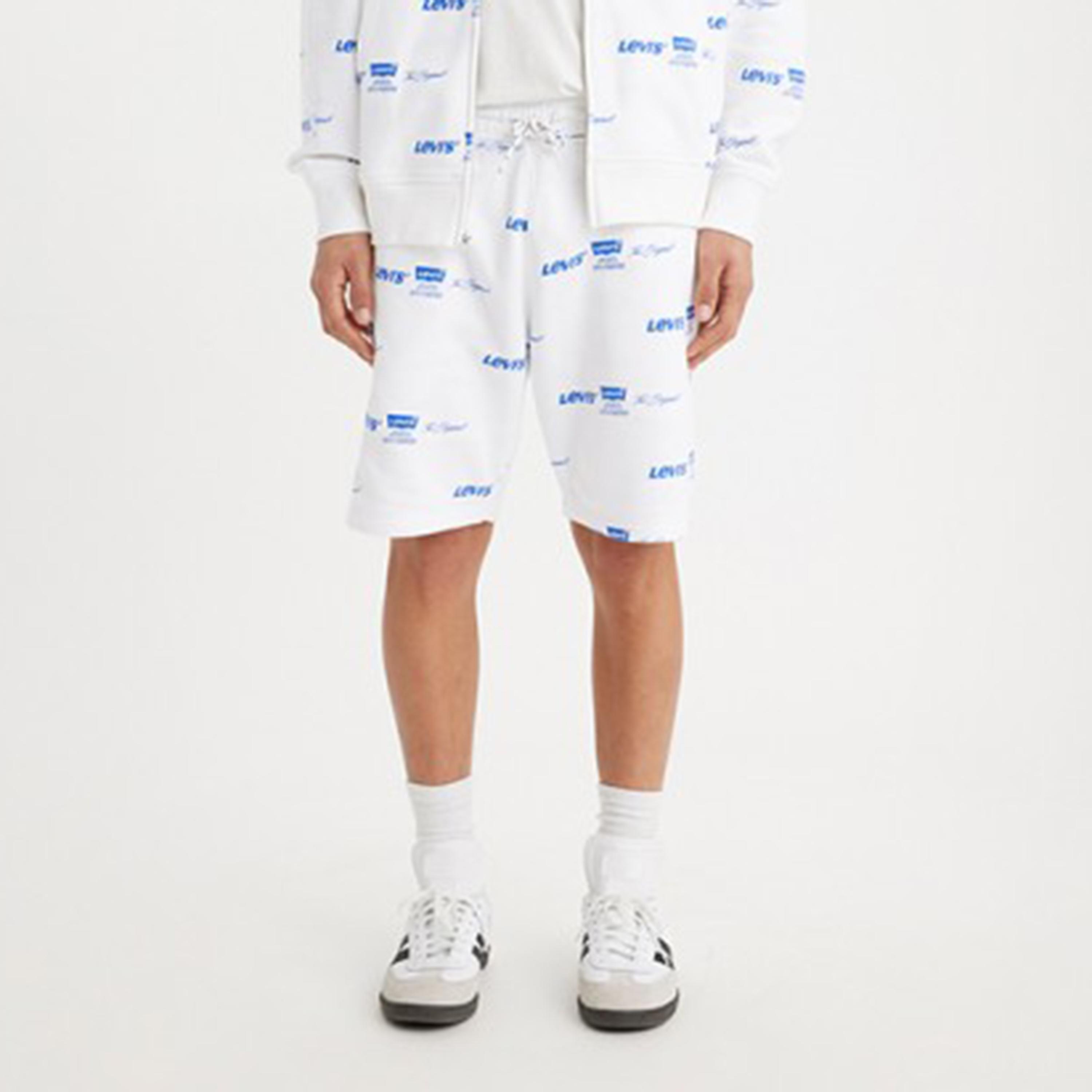 Levi's Monogram Mid-Rise Drawstring Shorts-men-clothing-bottoms-shorts-image-1