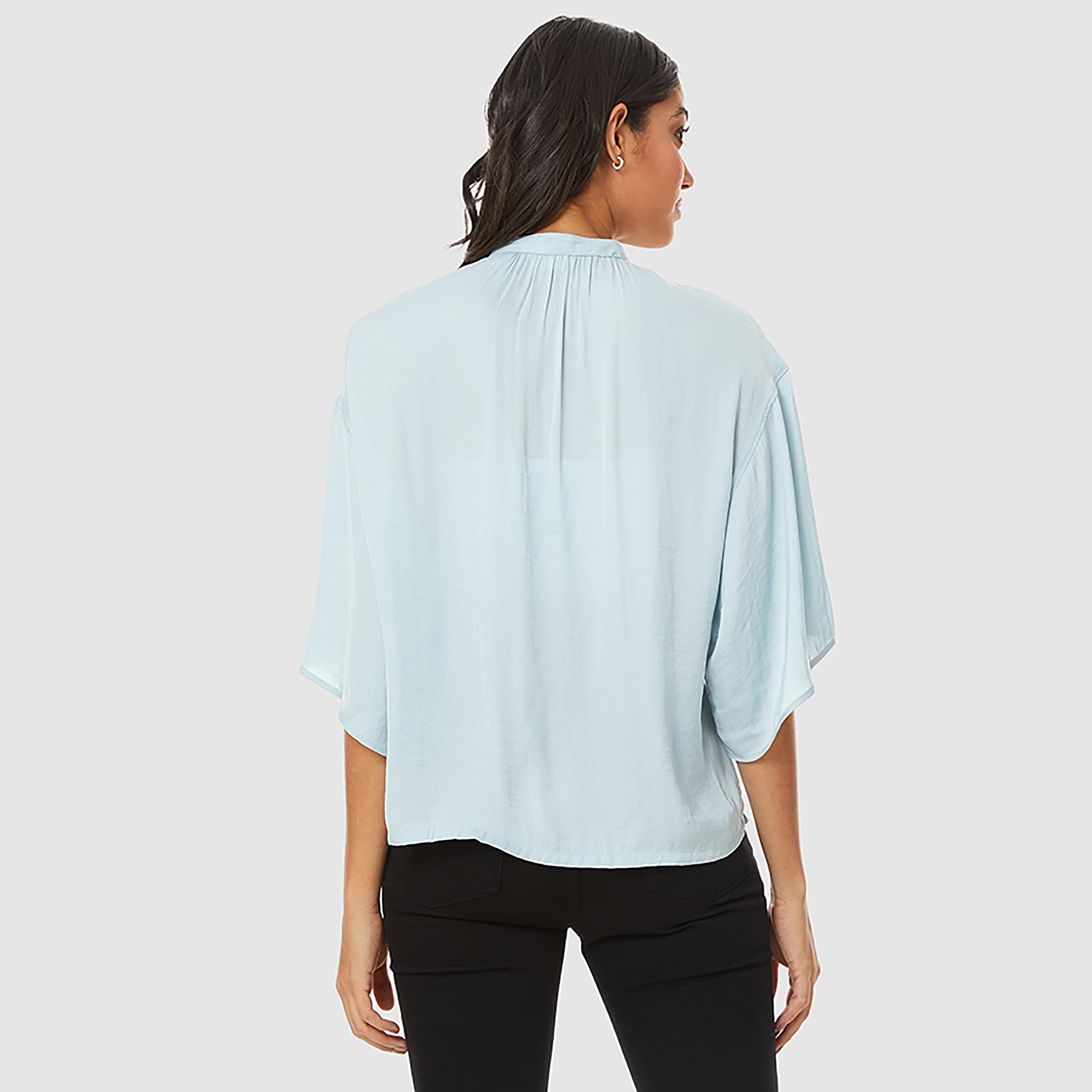 Levi's Plain Mandarin Neck Three-Quarter Sleeves Blouse-women-clothing-shirtsandblouses-blouses-image-4