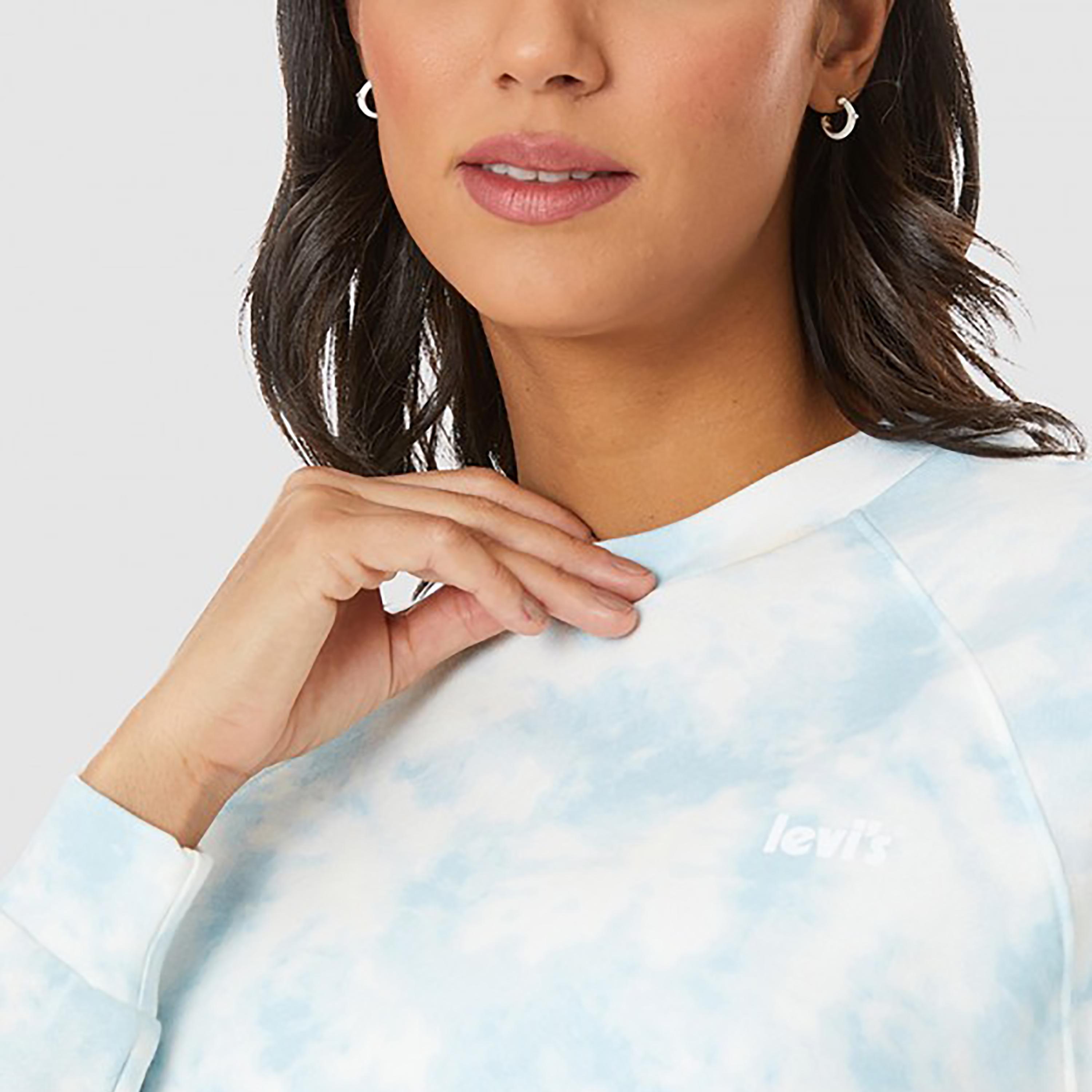 سويت شيرت كروب من ليفايز بأكمام طويلة وياقة مستديرة ذات تاي آند داي-women-clothing-hoodiesandsweatshirts-hoodies-image-3