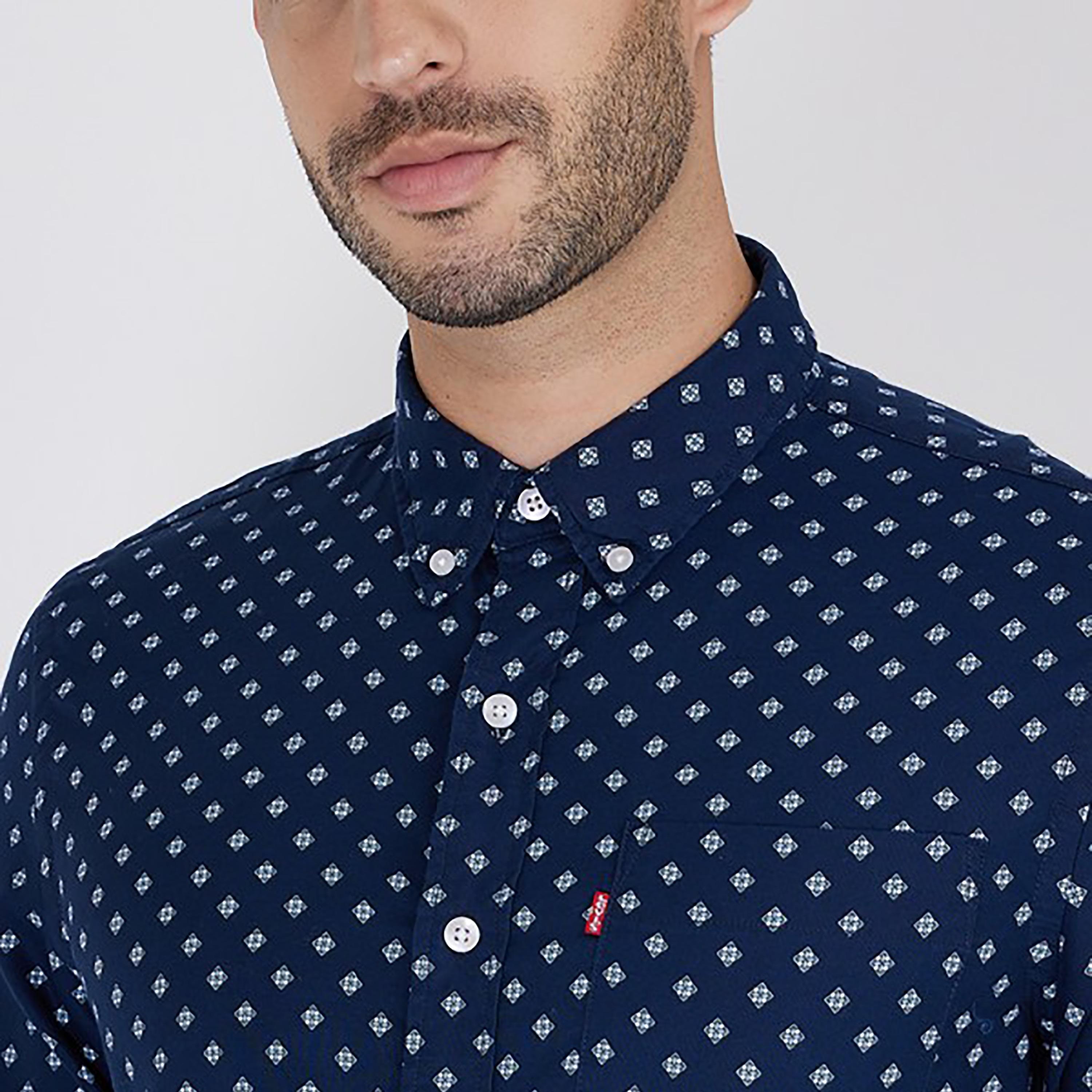 Levi's Printed Button Down Collar Long Sleeves Casual Shirt-men-clothing-shirts-image-3