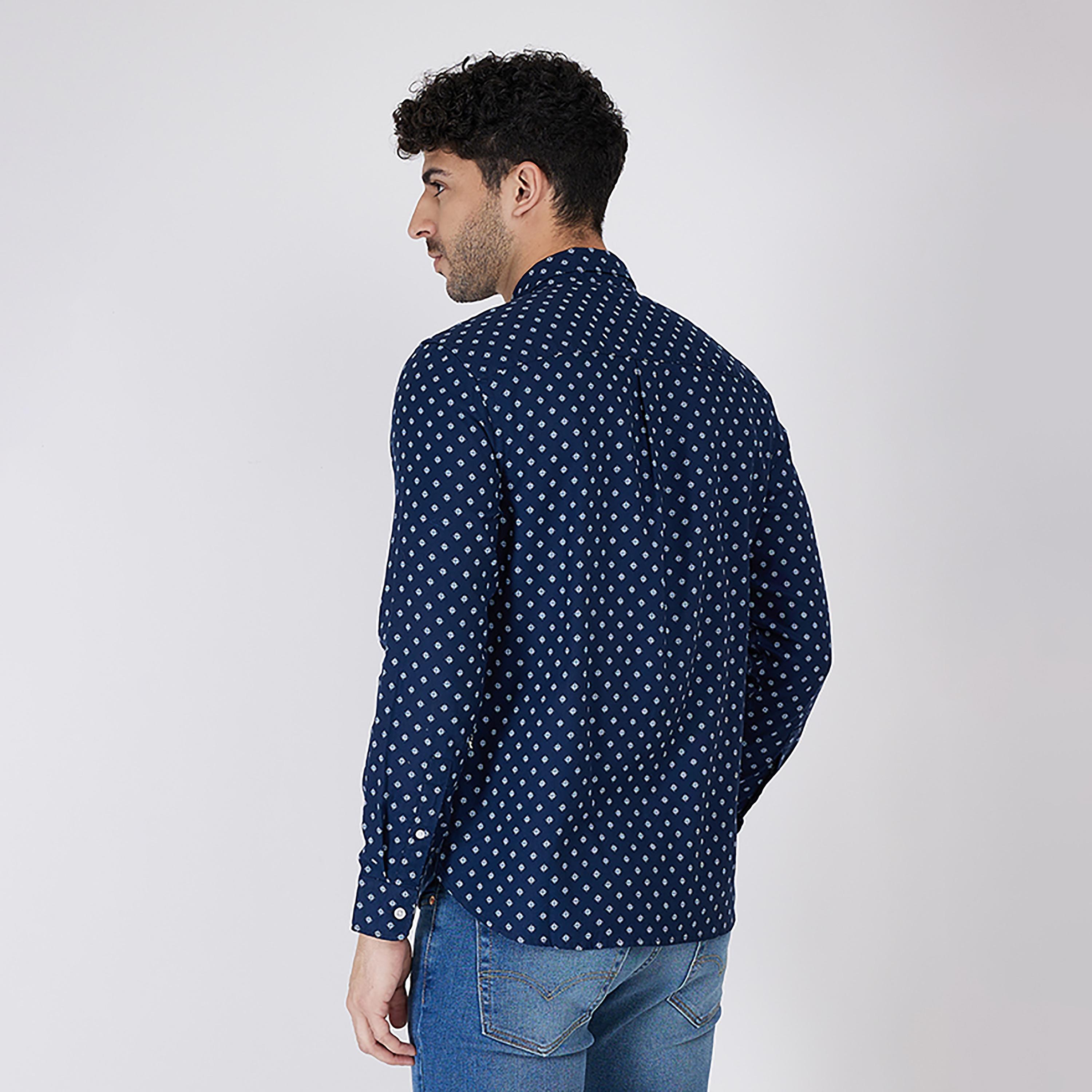Levi's Printed Button Down Collar Long Sleeves Casual Shirt-men-clothing-shirts-image-4