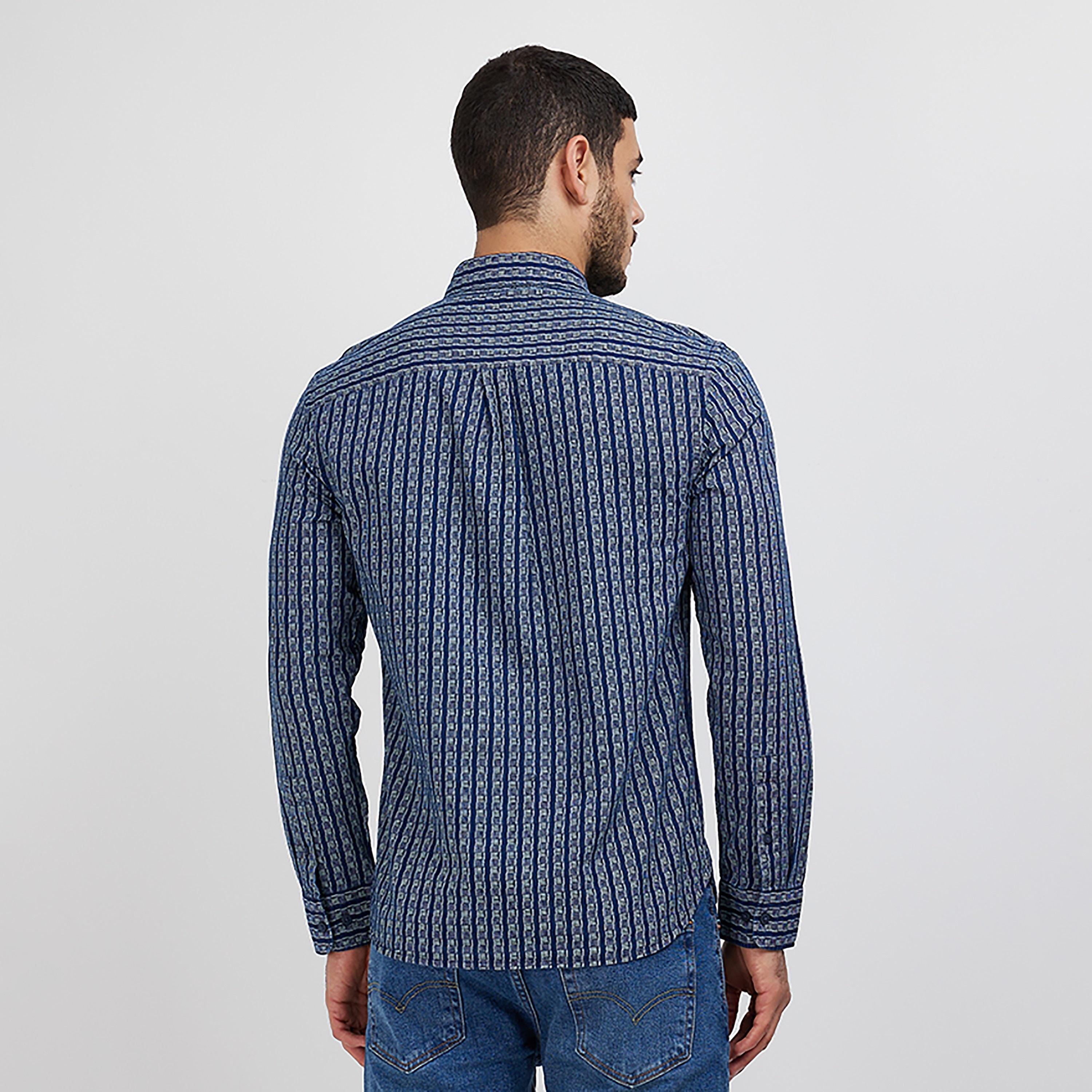 Levi's Striped Collared Long Sleeves Shirt-men-clothing-shirts-image-2