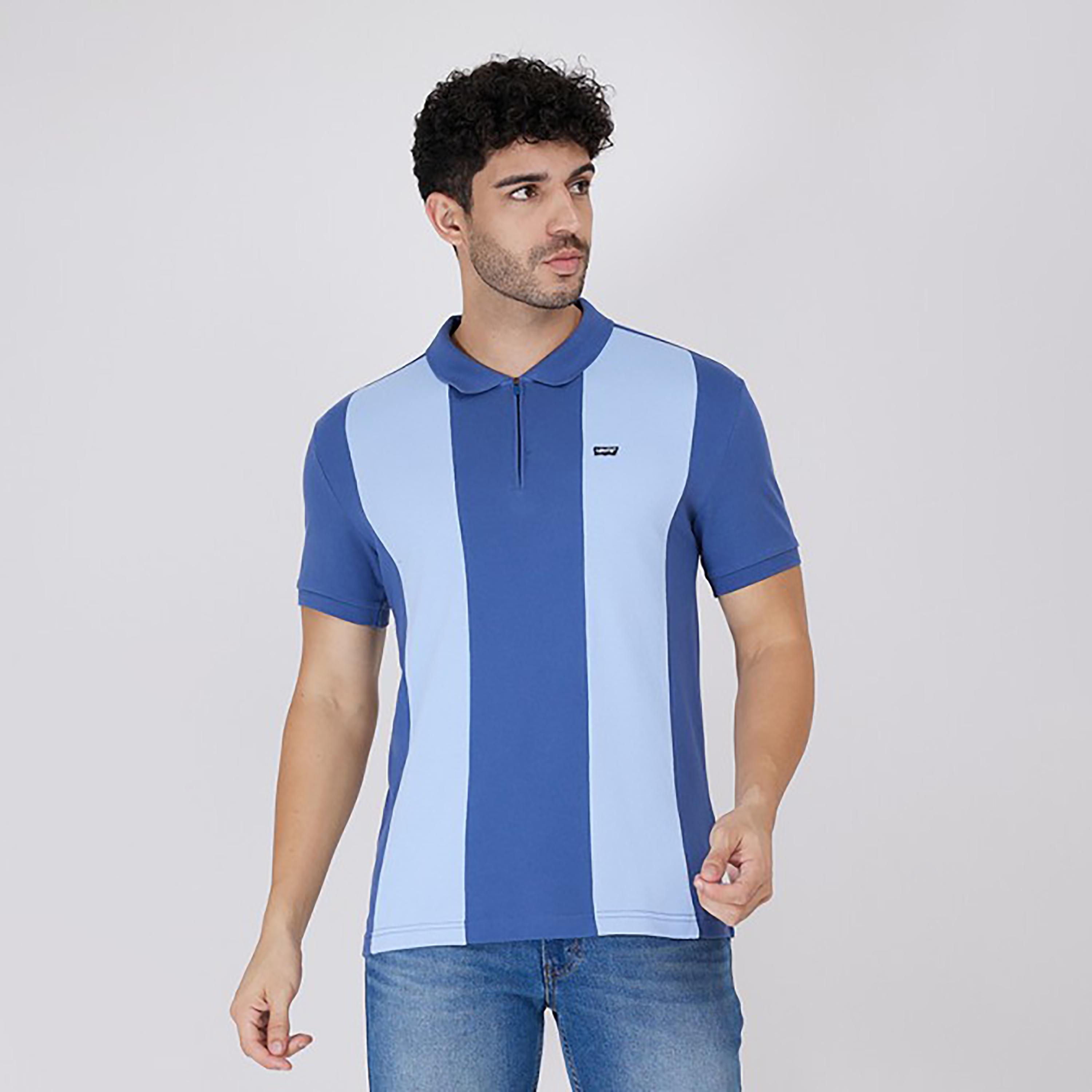 بولو تي شيرت ذو ياقة من ليفايز بأكمام قصيرة مع كلر بلوك-men-clothing-tshirtsandpolos-polos-image-1