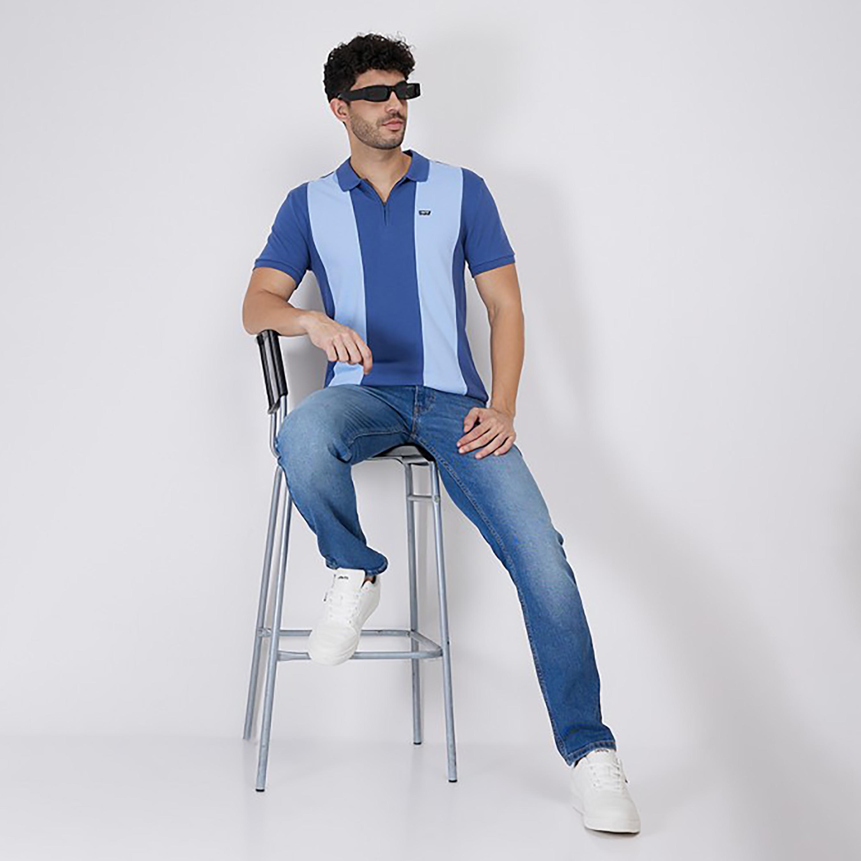 Levi's Color Block Collared Short Sleeves Polo T-Shirt-men-clothing-tshirtsandpolos-polos-image-2