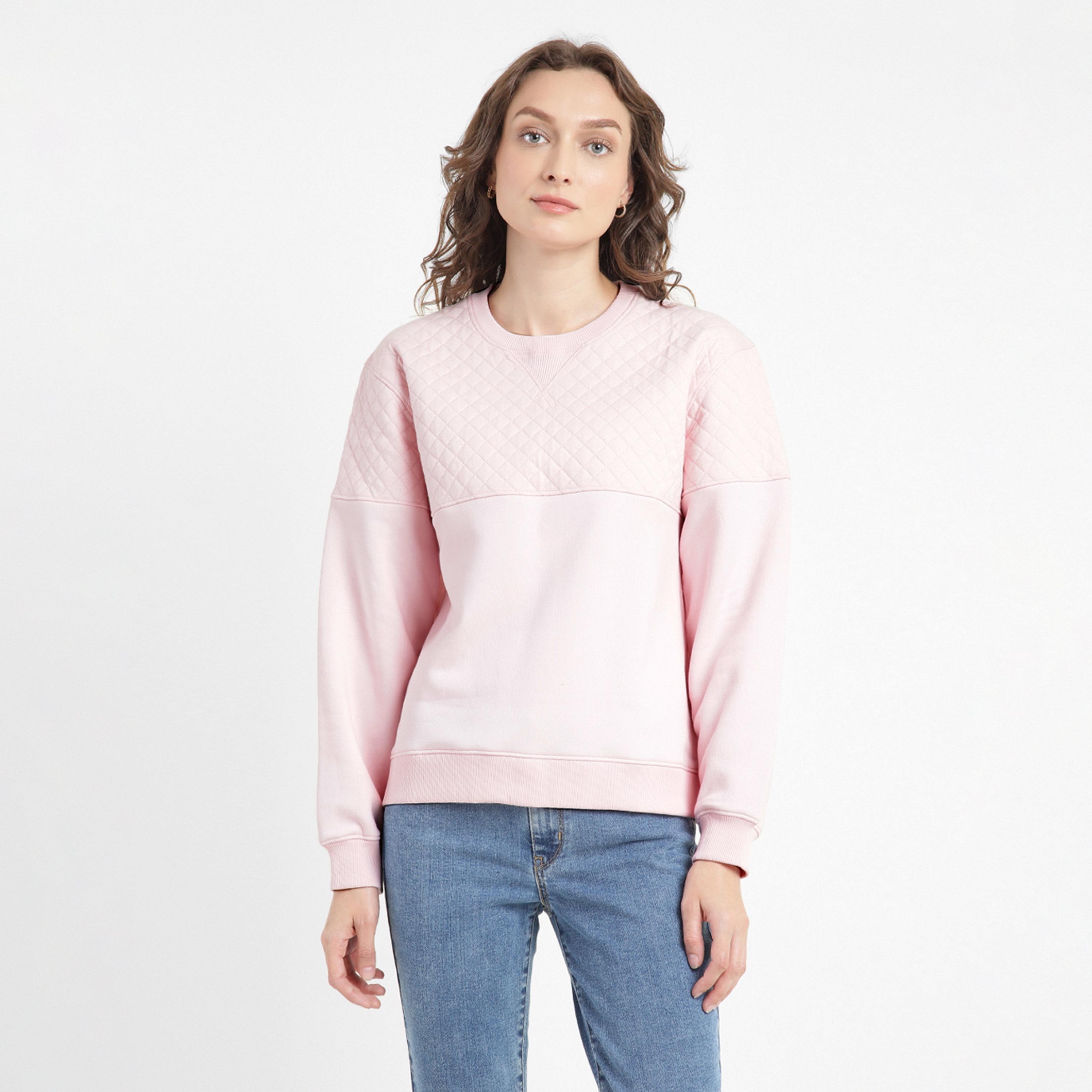 سويت شيرت من ليفايز بأكمام طويلة وياقة مستديرة مع مبطن-women-clothing-hoodiesandsweatshirts-hoodies-image-1