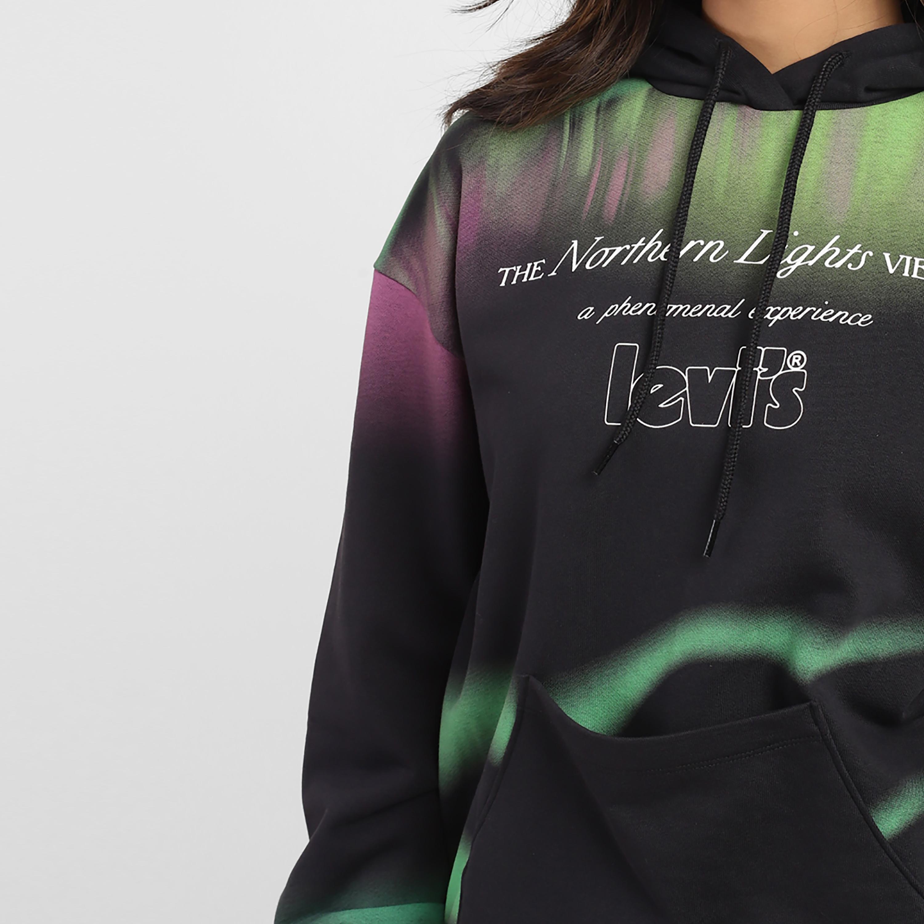 Levi's Printed Long Sleeves Hoodie with Kangaroo Pocket-women-clothing-hoodiesandsweatshirts-hoodies-image-3