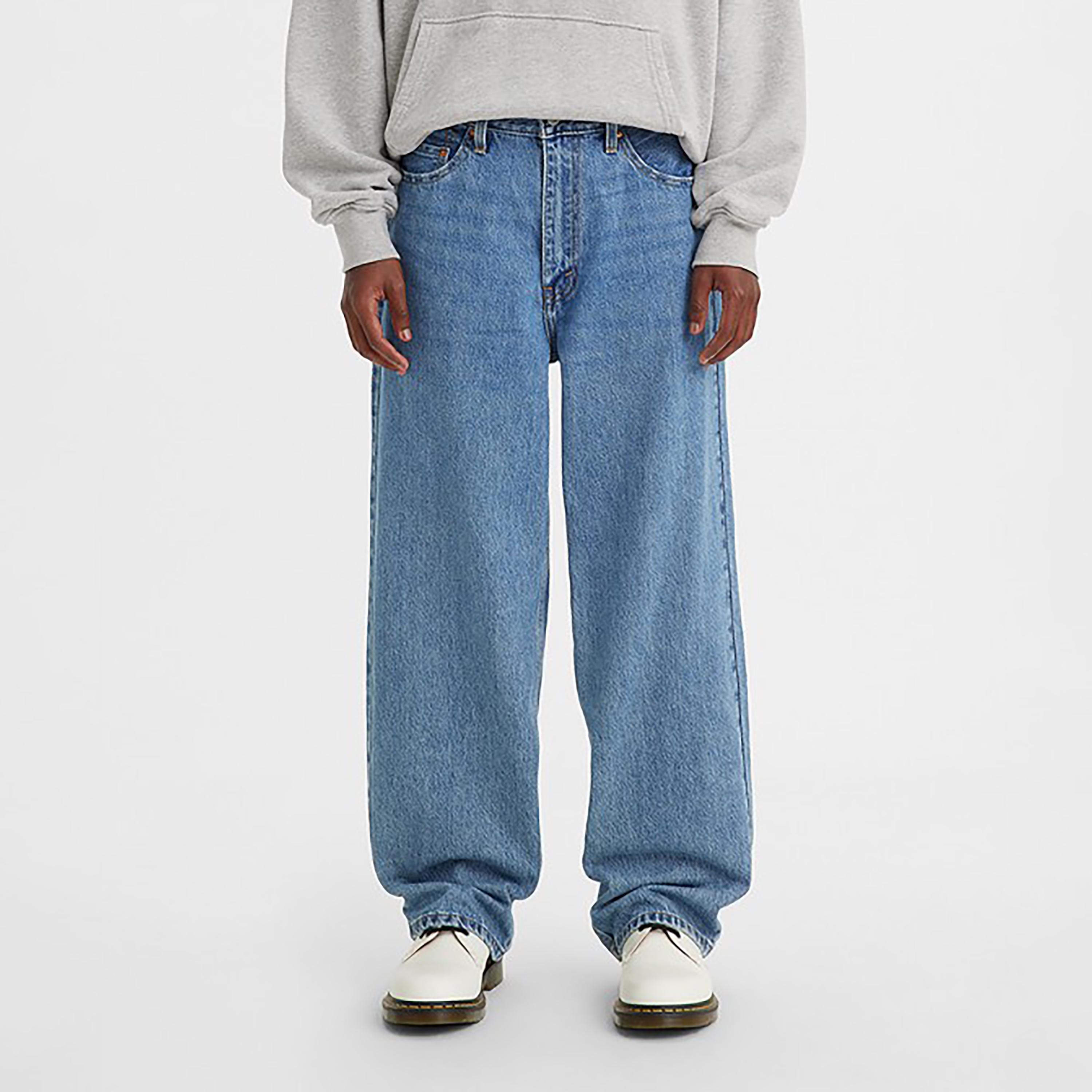 Levi's Blue Baggy Fit Mid-Rise Pocket Detail Baggy Jeans-men-clothing-jeans-image-1