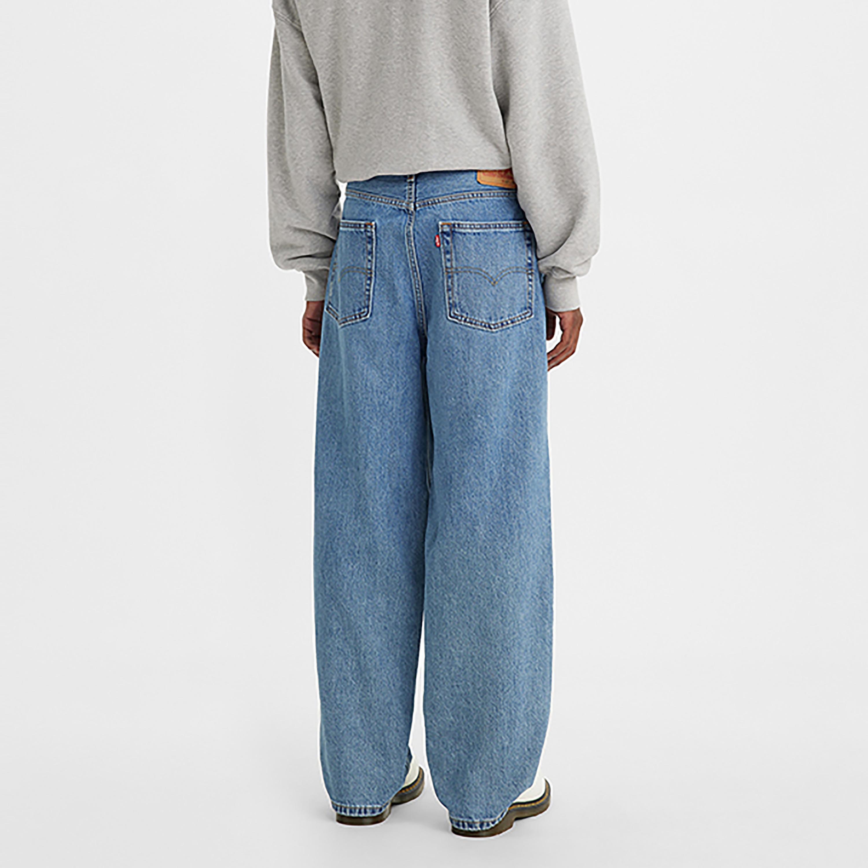 Levi's Blue Baggy Fit Mid-Rise Pocket Detail Baggy Jeans-men-clothing-jeans-image-2