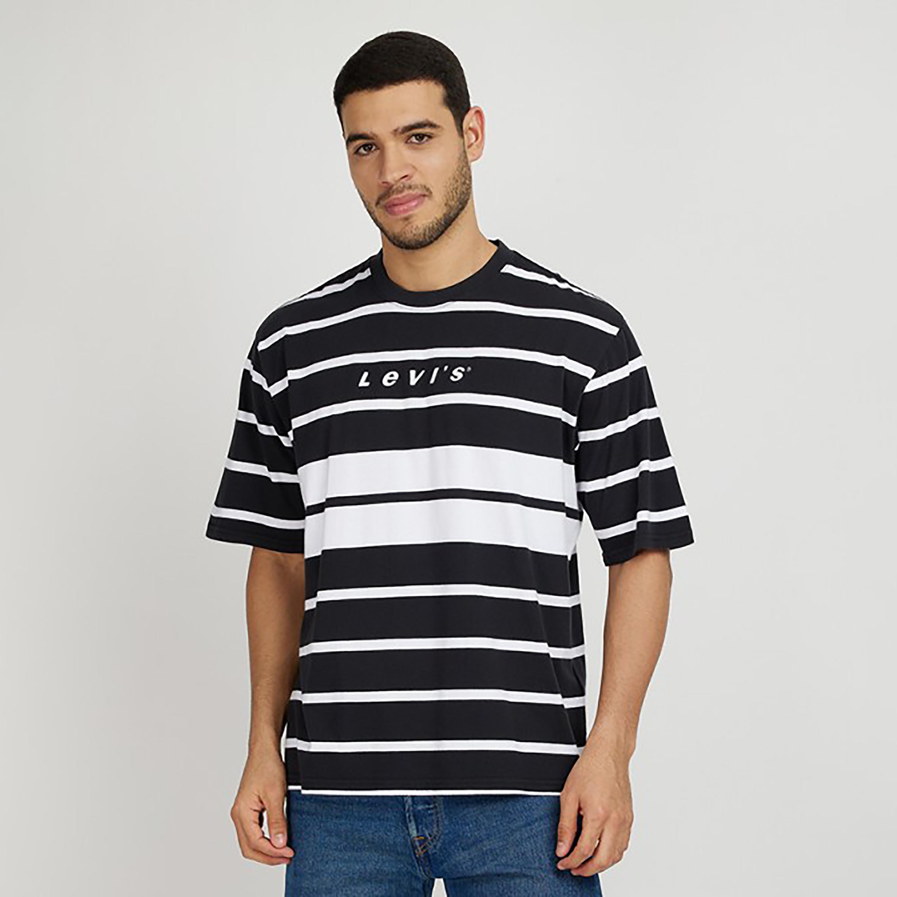 Levi's Striped Crew Neck Short Sleeves T-Shirt-men-clothing-tshirtsandpolos-tshirts-image-1