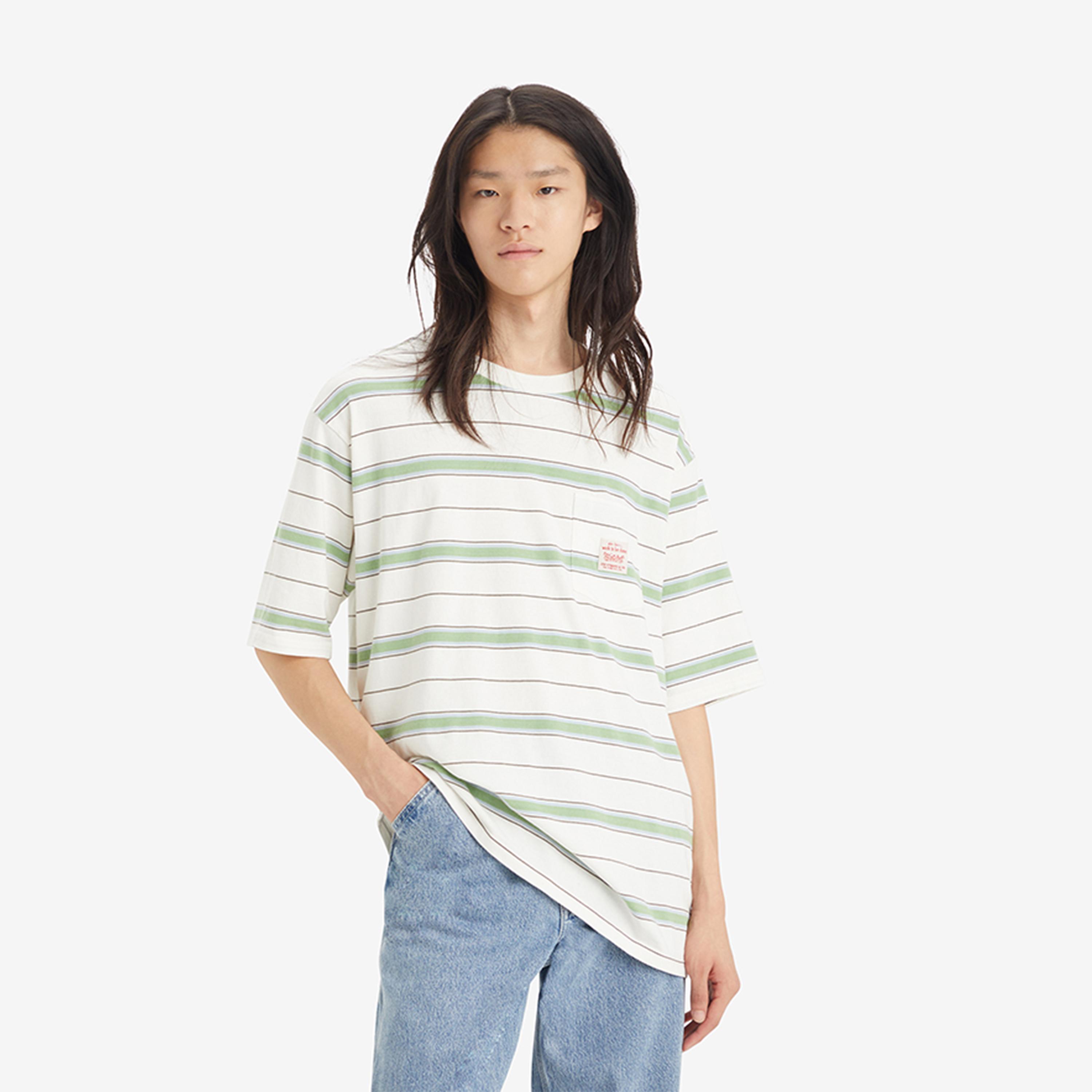 Levi's Striped Crew Neck Short Sleeve T-shirt-men-clothing-tshirtsandpolos-tshirts-image-1