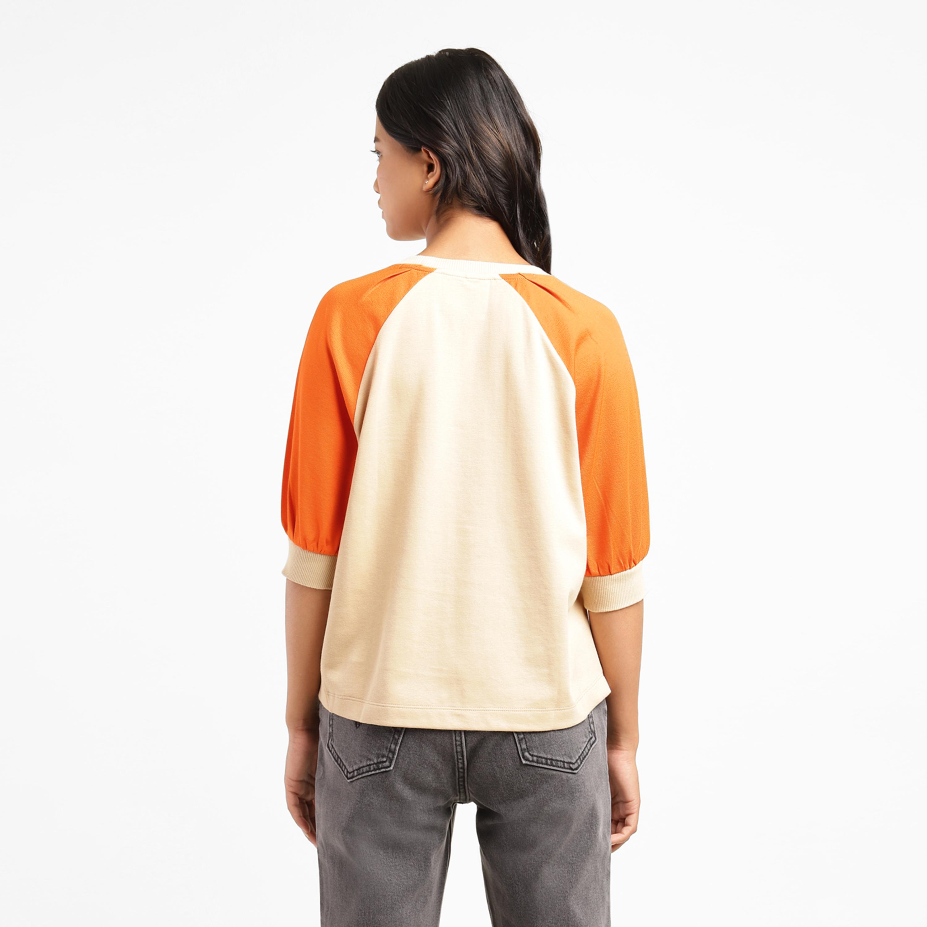 Levi's Colour Block Crew Neck Raglan Sleeves Top-women-clothing-shirtsandblouses-blouses-image-4