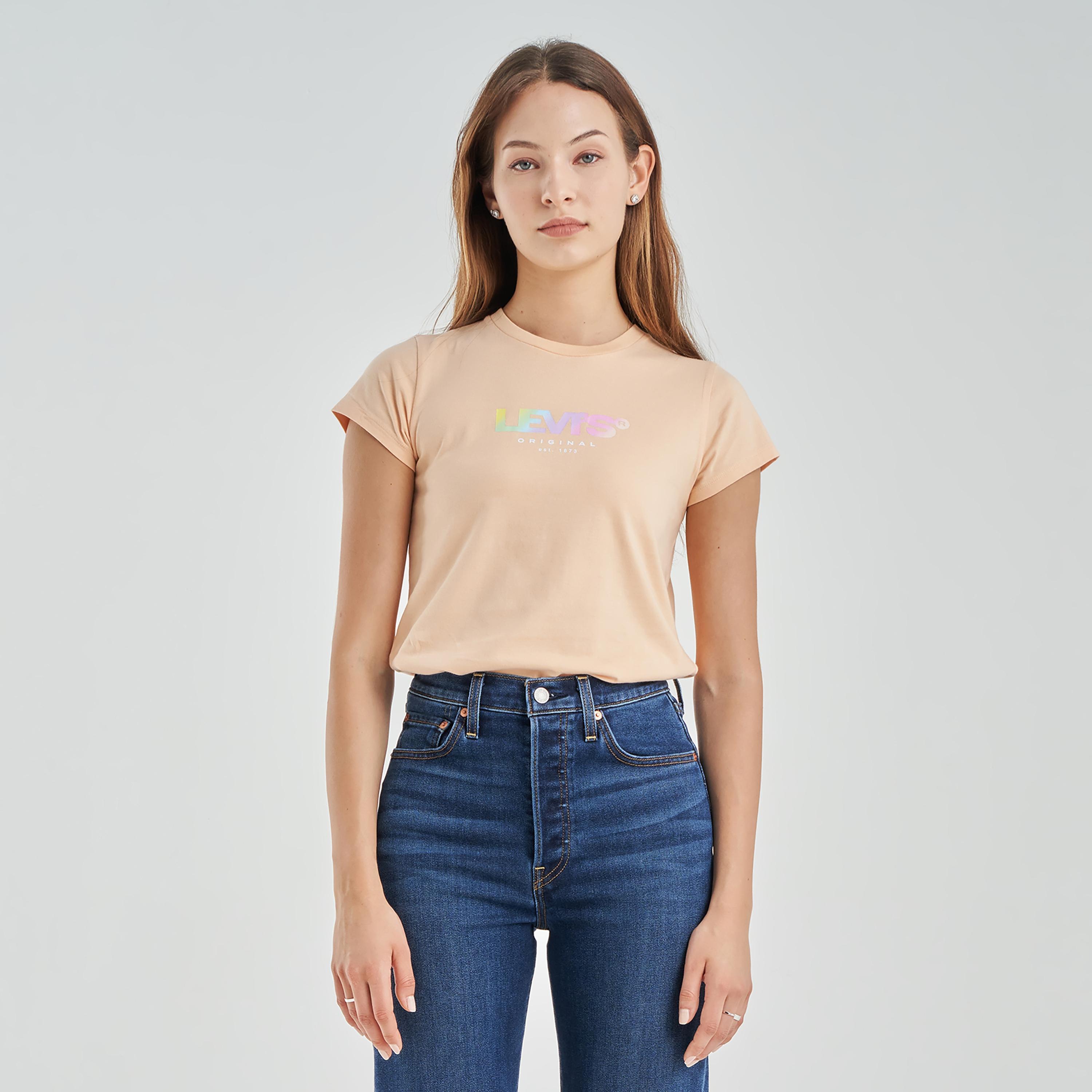Levi's Printed Crew Neck Short Sleeves T-Shirt-women-clothing-tshirts-image-3