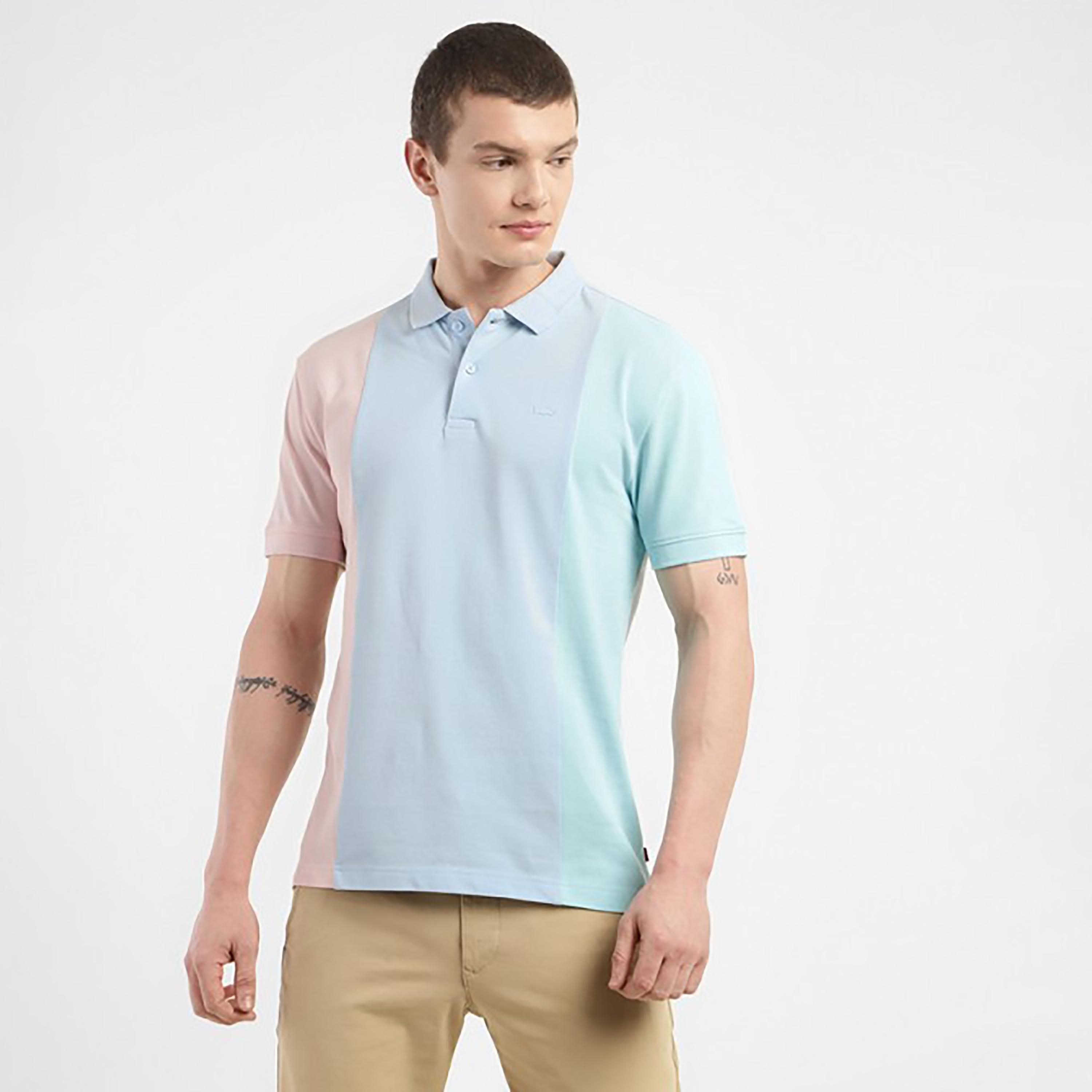 بولو تي شيرت ذو ياقة من ليفايز بأكمام قصيرة مع كلر بلوك-men-clothing-tshirtsandpolos-polos-image-1