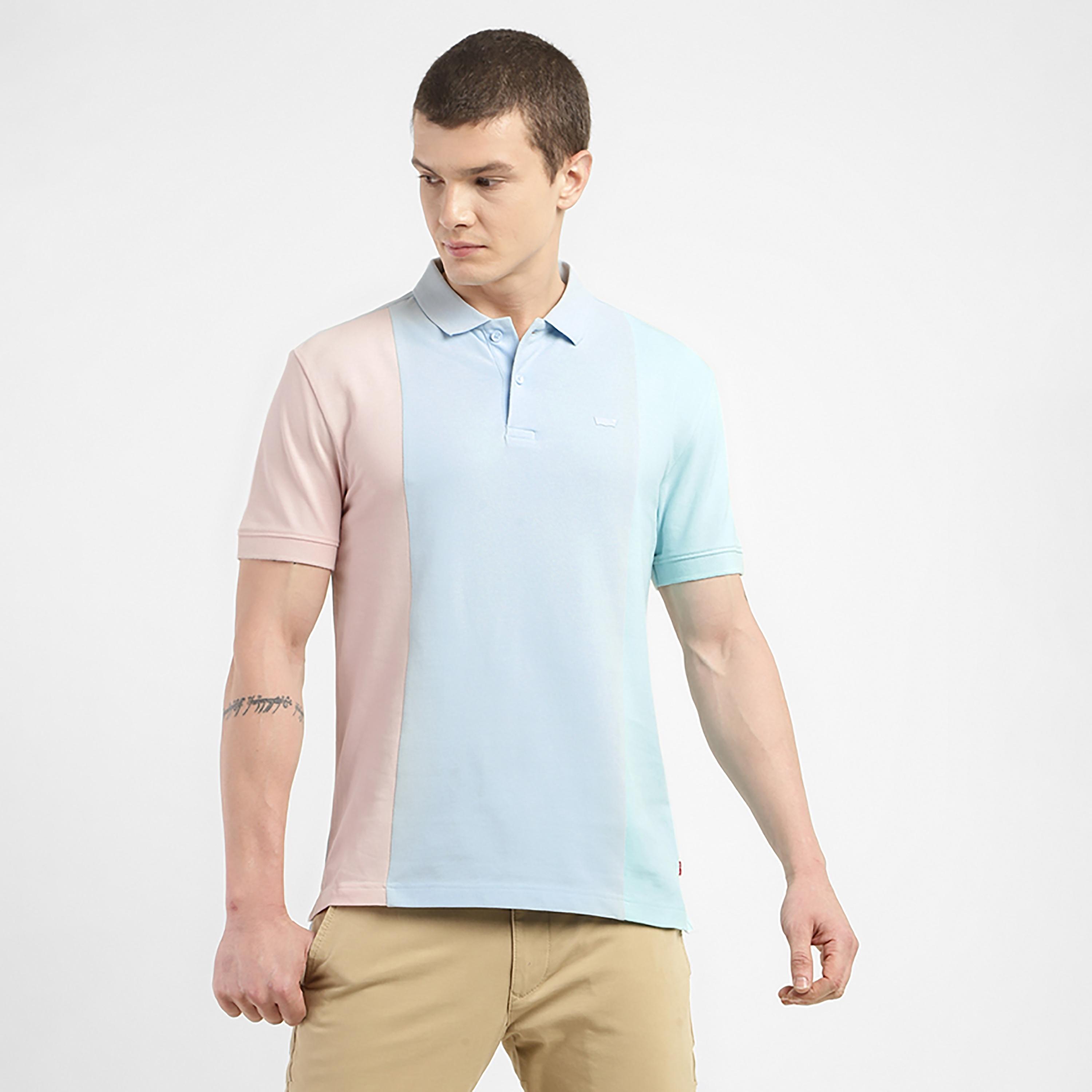 Levi's Color Block Collared Short Sleeves Polo T-Shirt-men-clothing-tshirtsandpolos-polos-image-2