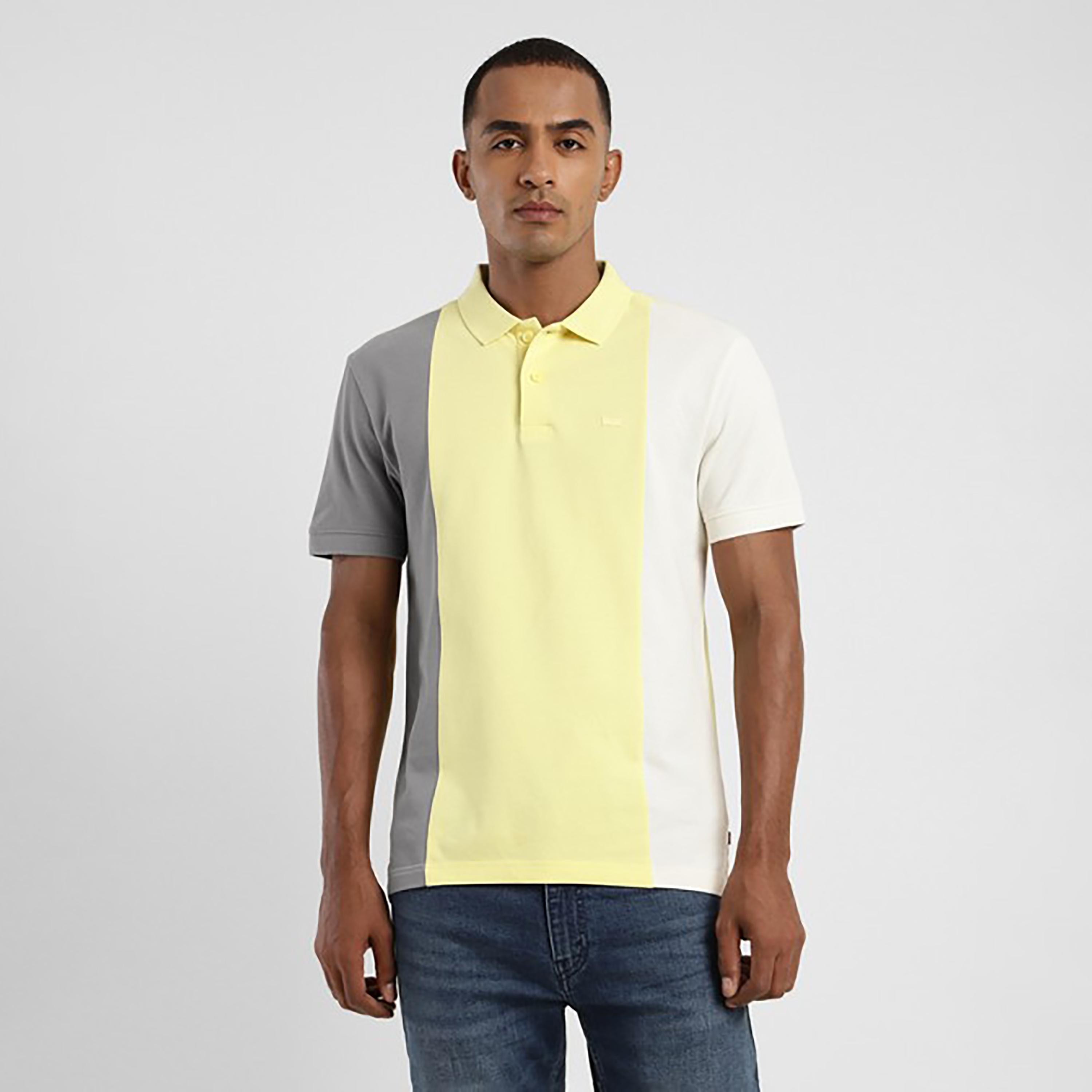 Levi's Color Block Collared Short Sleeves Polo T-Shirt-men-clothing-tshirtsandpolos-polos-image-1