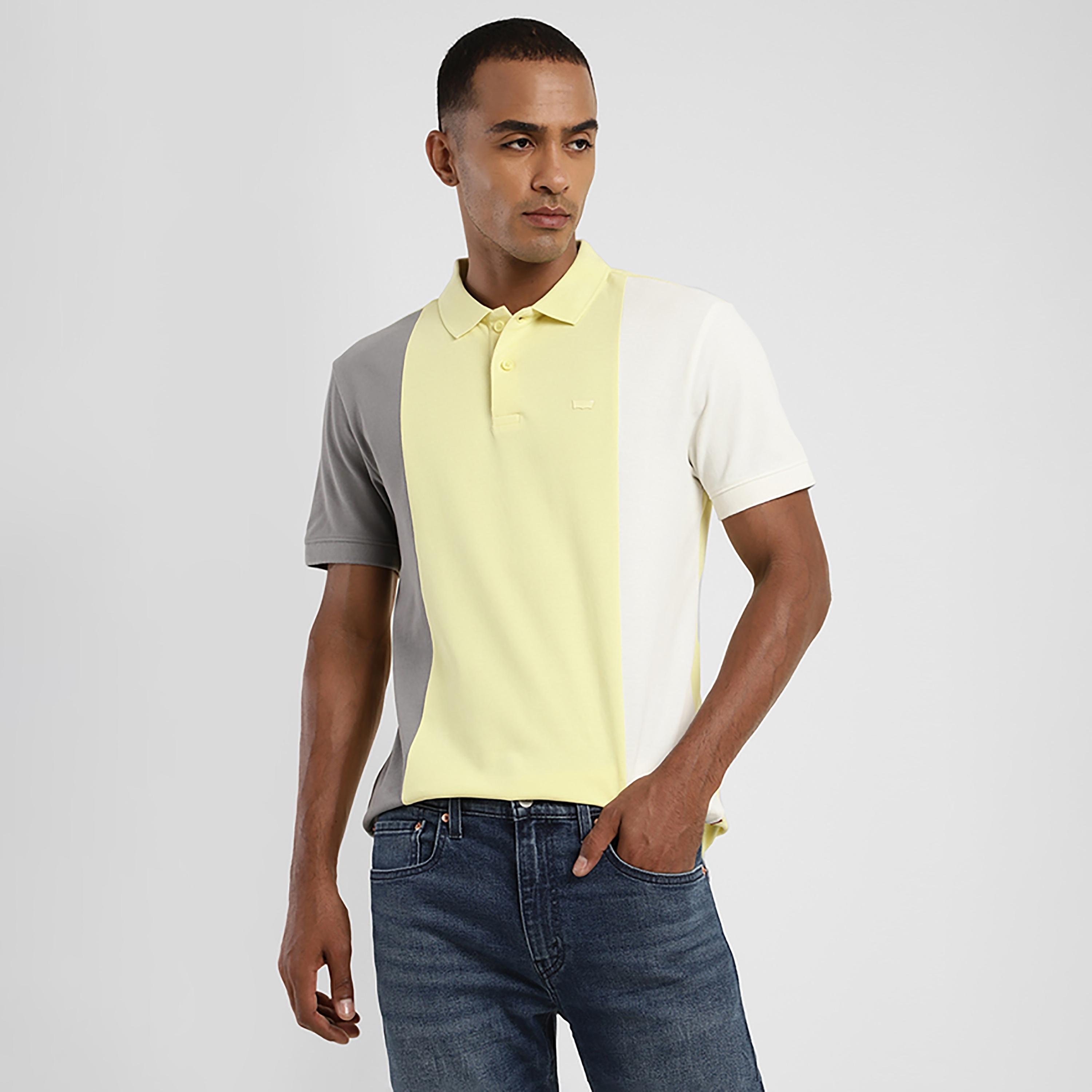 Levi's Color Block Collared Short Sleeves Polo T-Shirt-men-clothing-tshirtsandpolos-polos-image-2