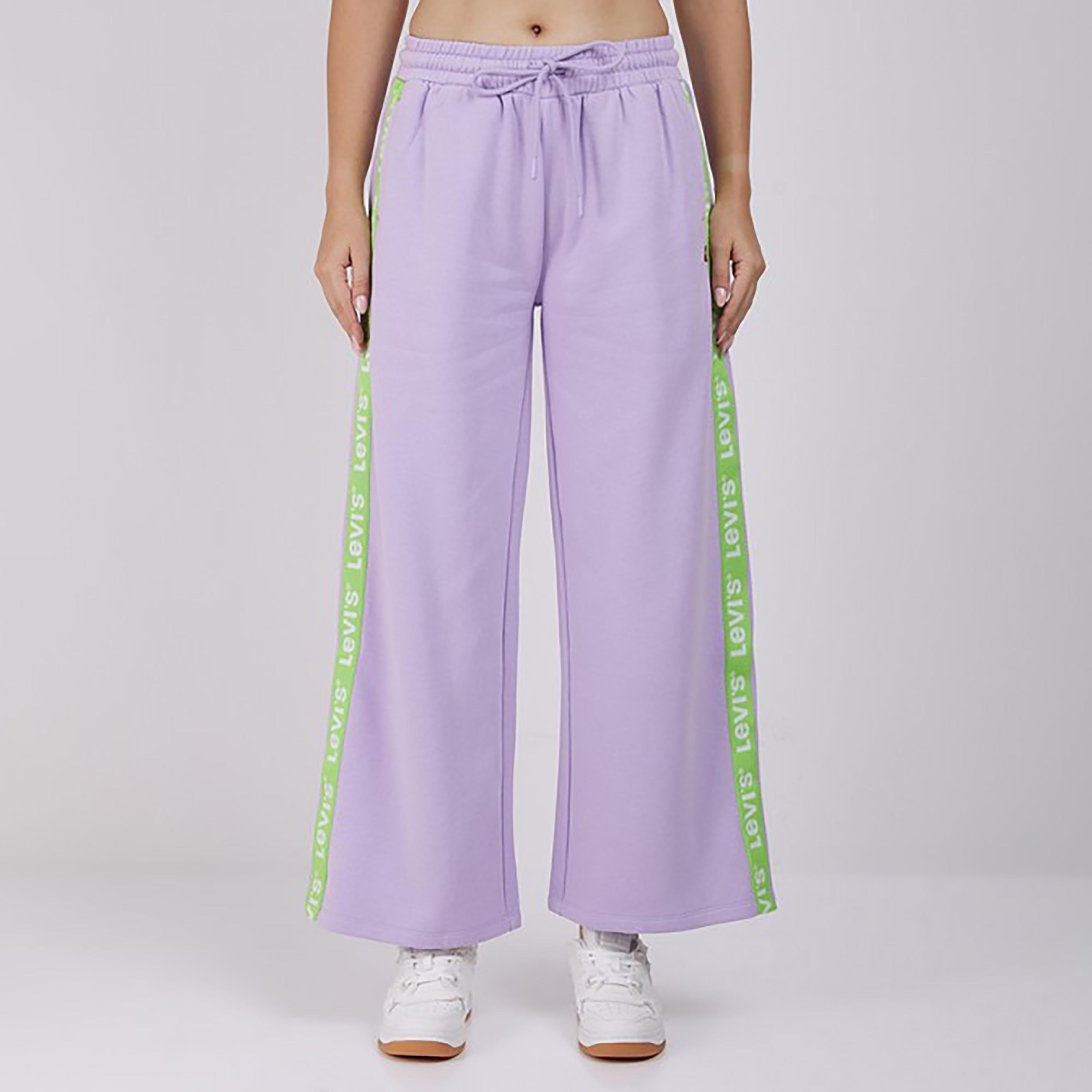بنطال رياضي واسع الساق متوسط الارتفاع سادة من ليفايز-women-clothing-bottoms-trousers-image-1