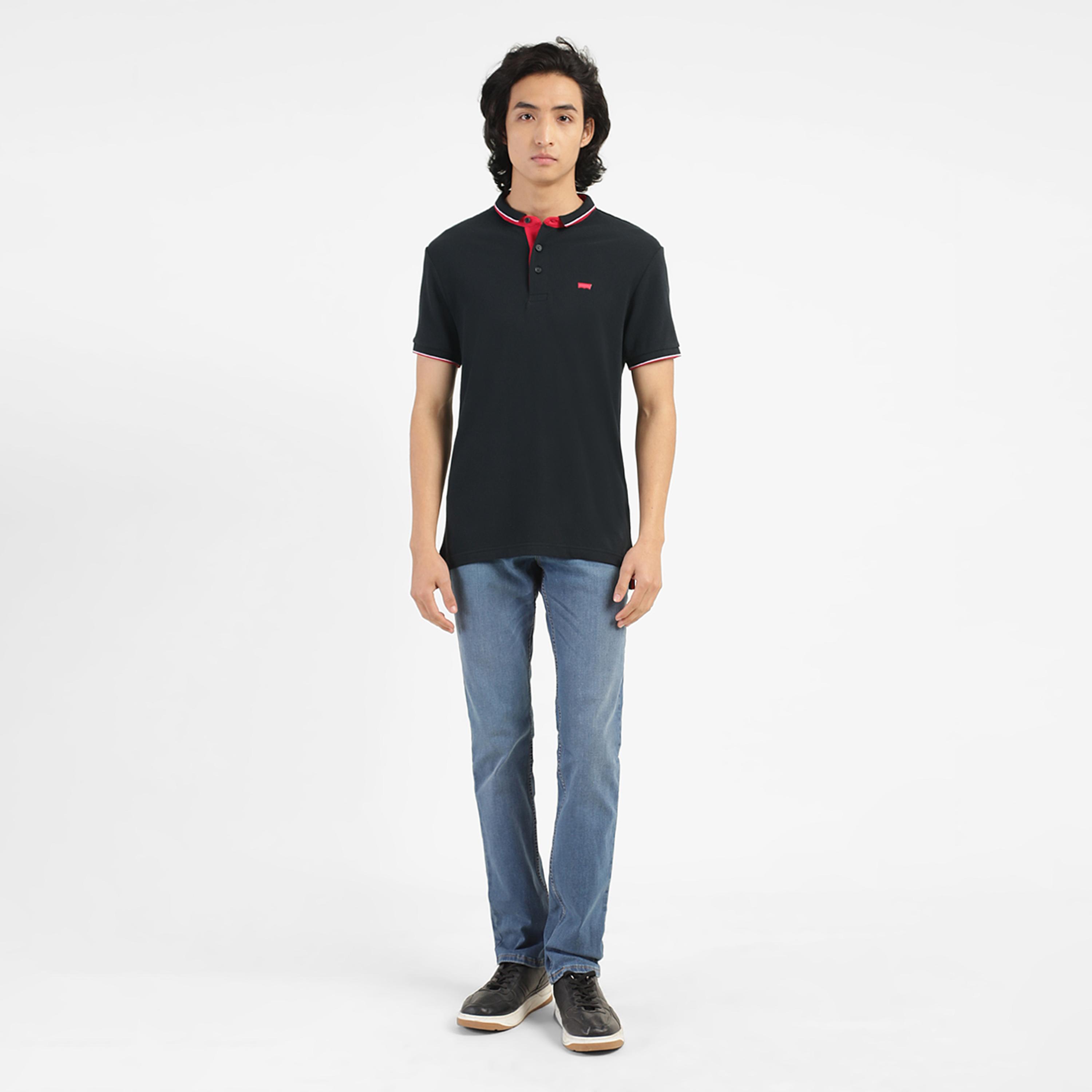بولو تي شيرت من ليفايز بأكمام قصيرة بشعار ذو ياقة مع إغلاق بأزرار-men-clothing-tshirtsandpolos-polos-image-2