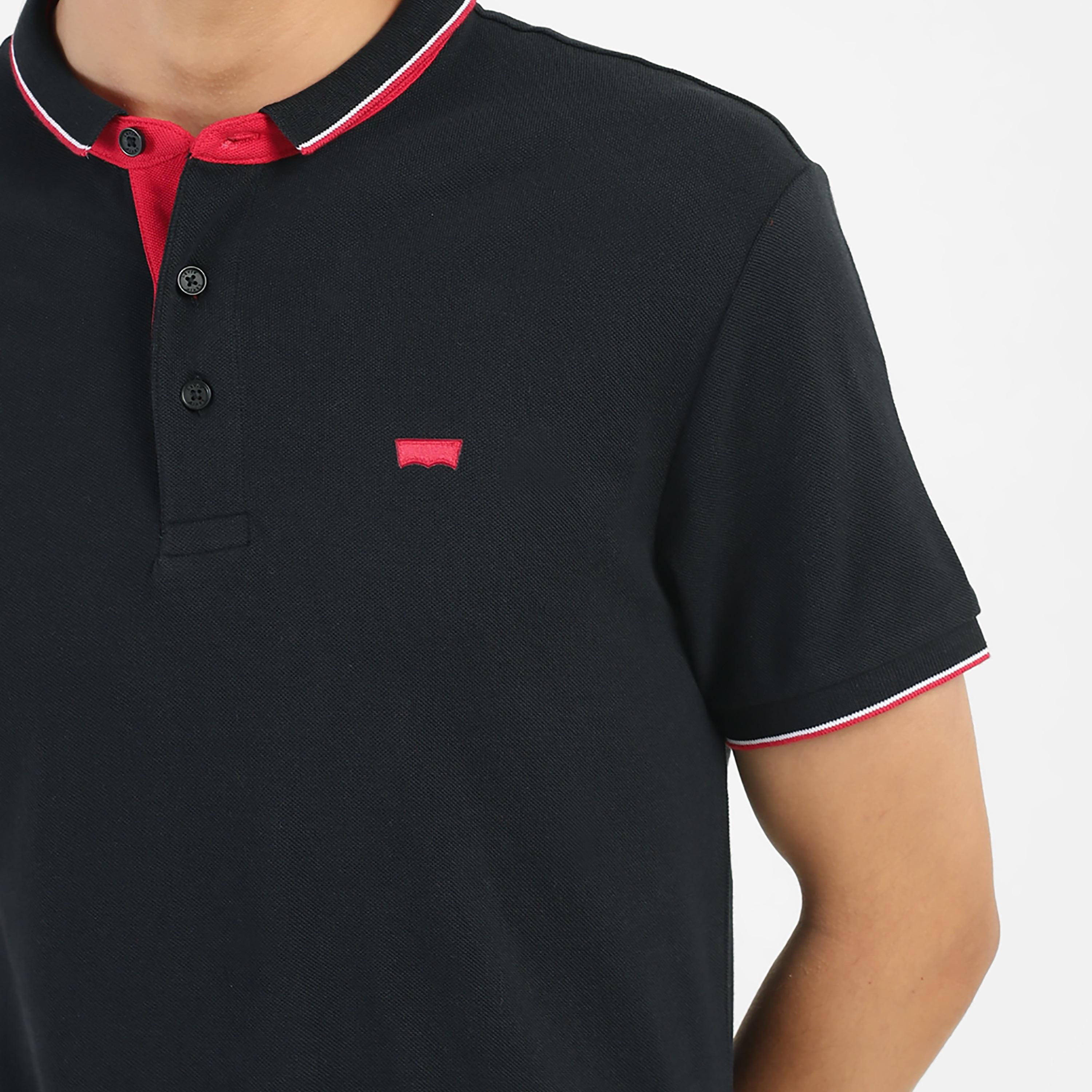 بولو تي شيرت من ليفايز بأكمام قصيرة بشعار ذو ياقة مع إغلاق بأزرار-men-clothing-tshirtsandpolos-polos-image-3