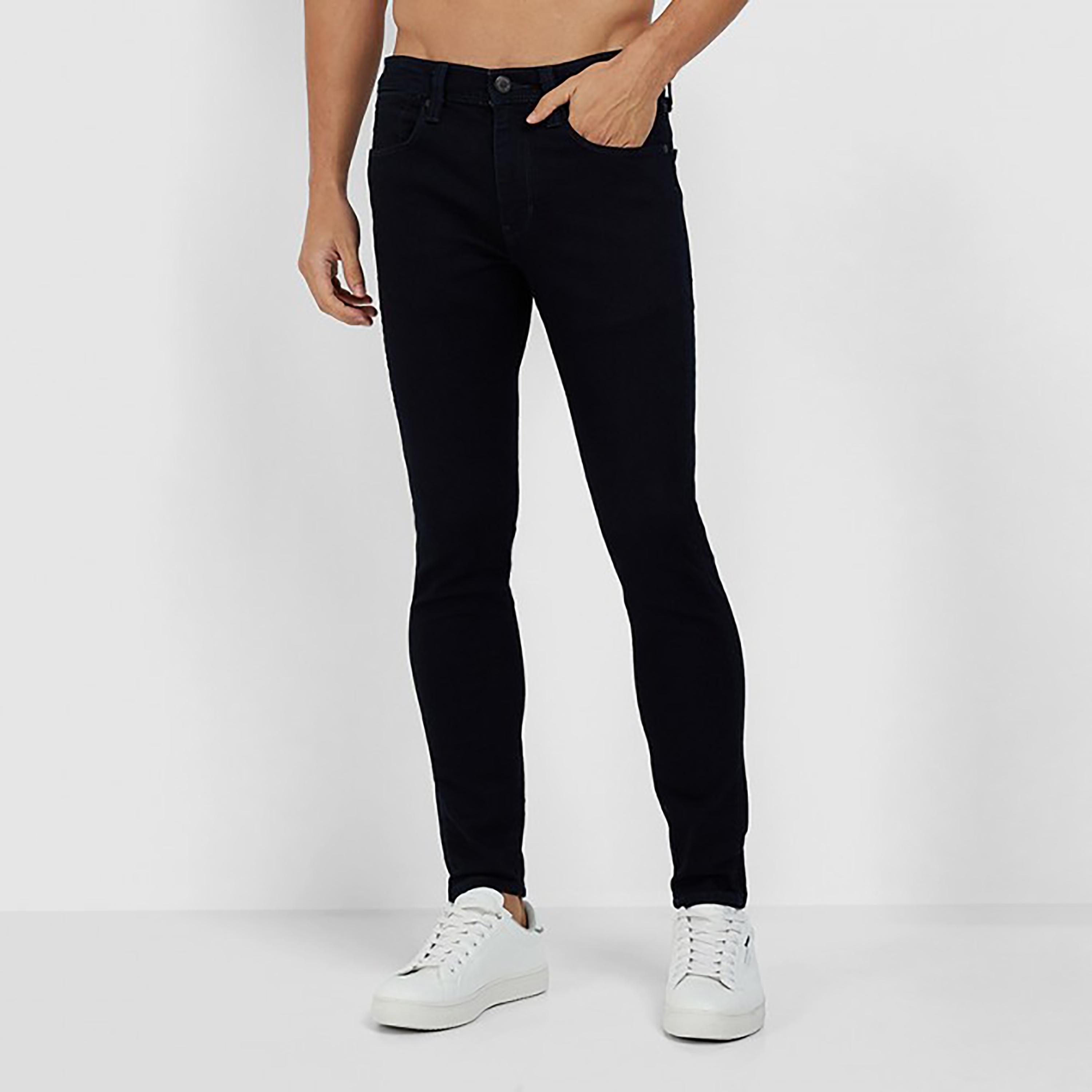 بنطال جينز من ليفايز بمتوسط الارتفاع مع ريجولر فت بلون ازرق-men-clothing-bottoms-jeans-image-1