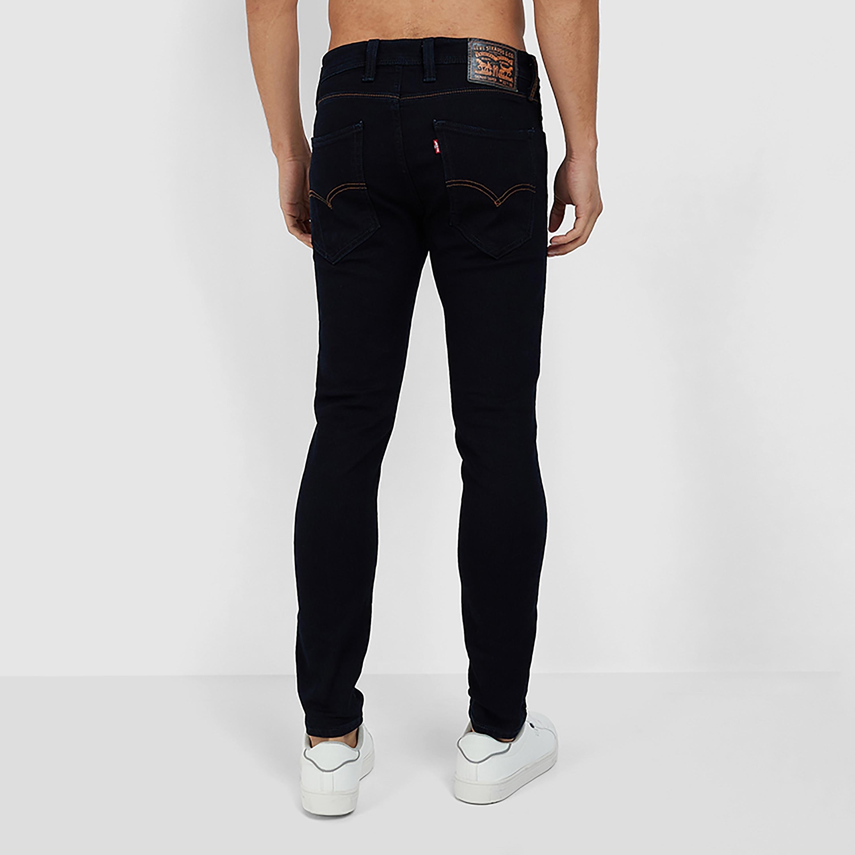 بنطال جينز من ليفايز بمتوسط الارتفاع مع ريجولر فت بلون ازرق-men-clothing-bottoms-jeans-image-2