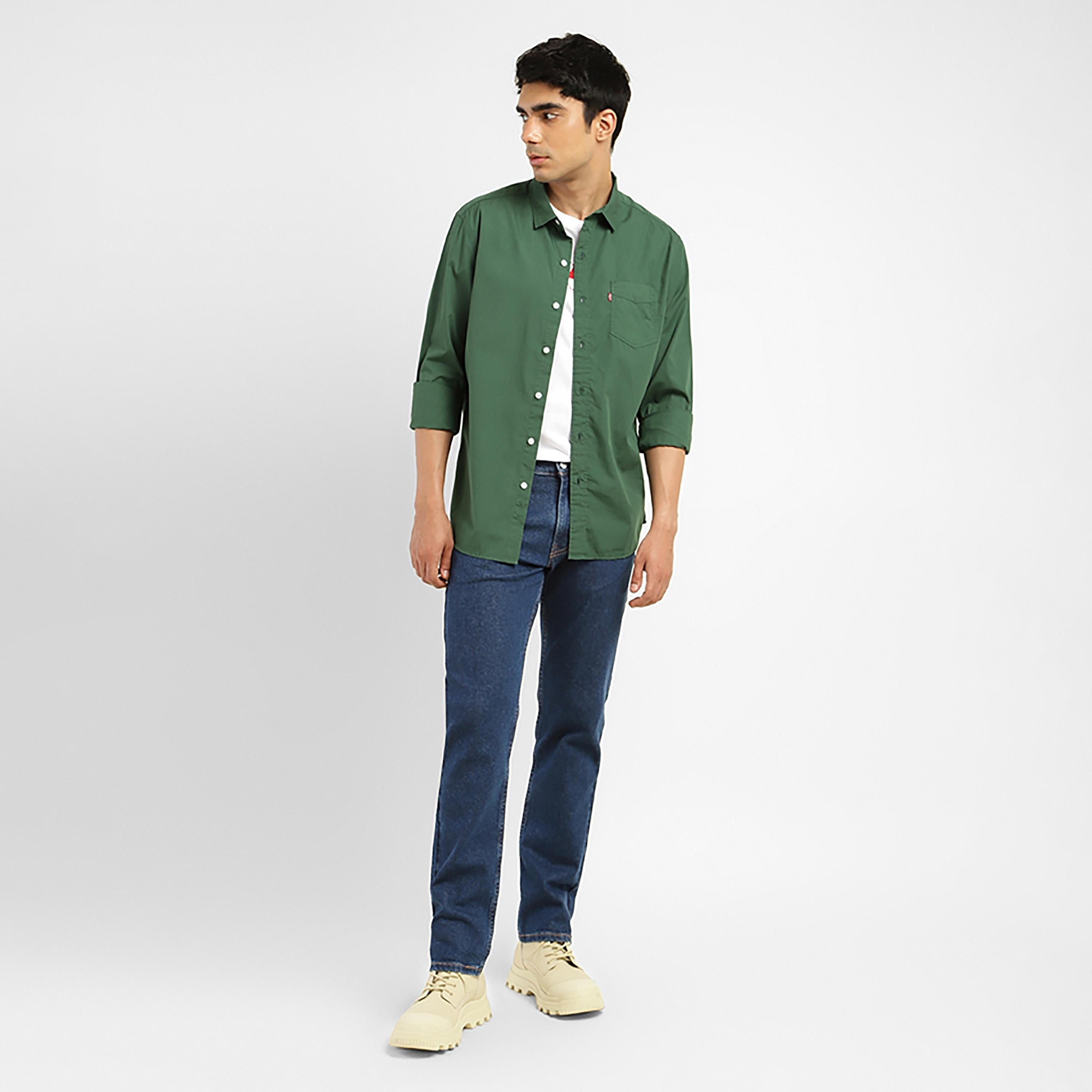 Levi's 511 Blue Slim Fit Mid-Rise Jeans-men-clothing-bottoms-jeans-image-2