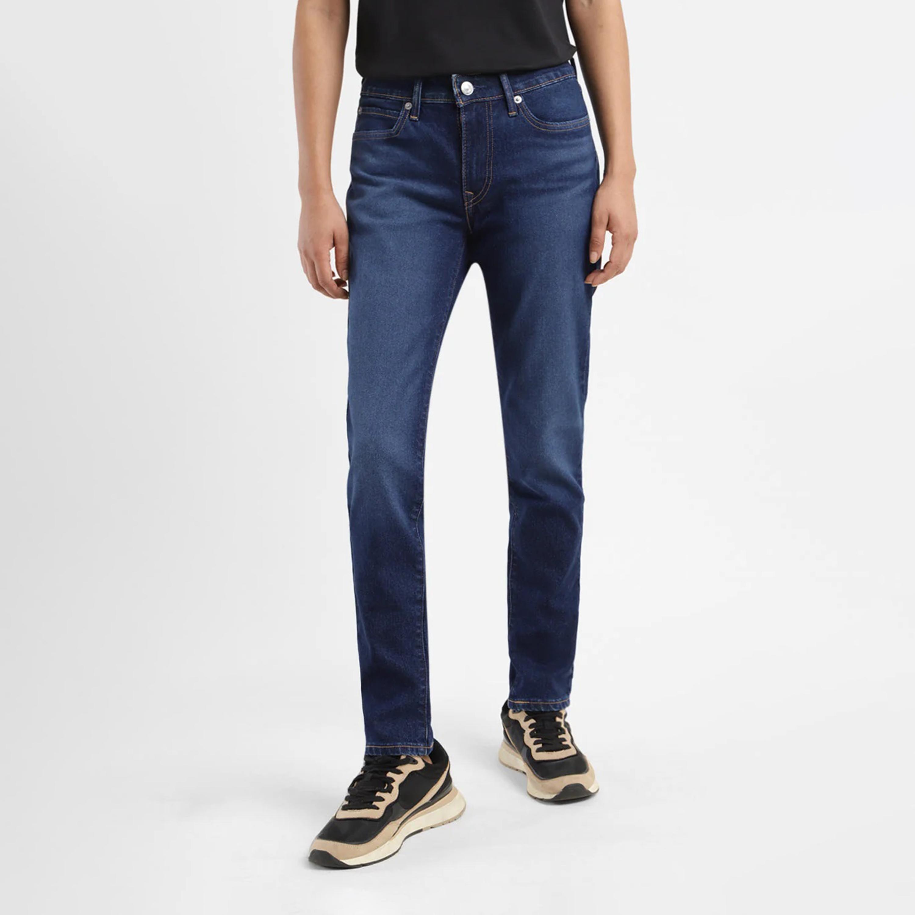ليفايز- بنطال جينز 711 للنساء سكيني خصر متوسط الارتفاع لون ازرق-women-clothing-bottoms-jeans-image-1